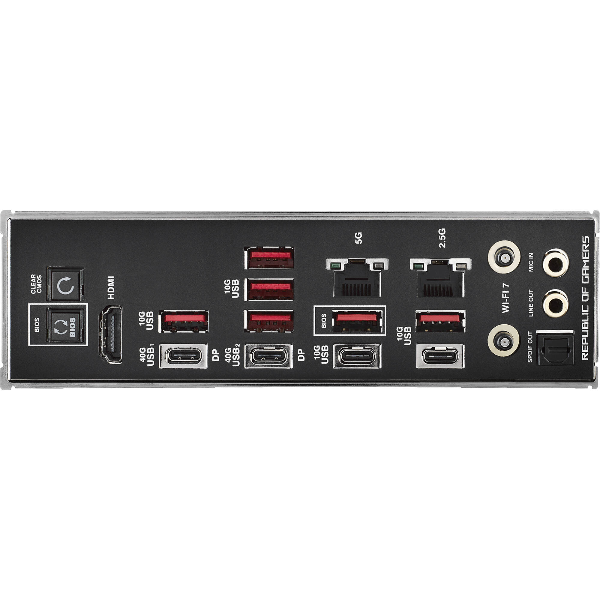 ASUS ROG CROSSHAIR X870E HERO BTF ATX motherboard with hidden connectors, WiFi 7, USB4, and 5 M.2 slots — view 6