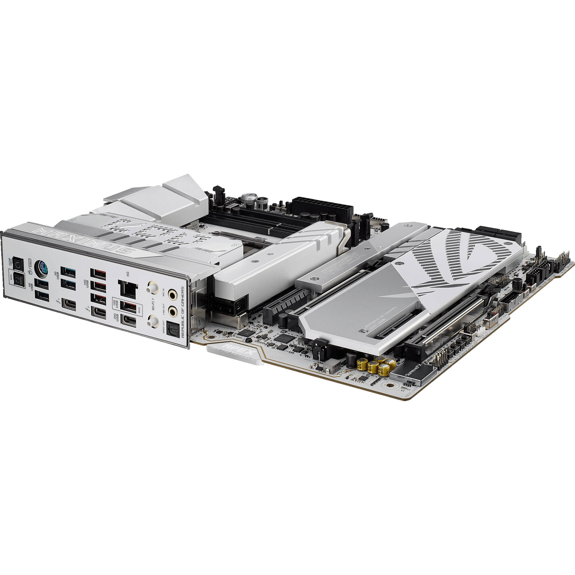 ASUS ROG MAXIMUS Z890 APEX ATX motherboard for Intel LGA 1851 with DDR5, WiFi 7, and 5G LAN — view 10