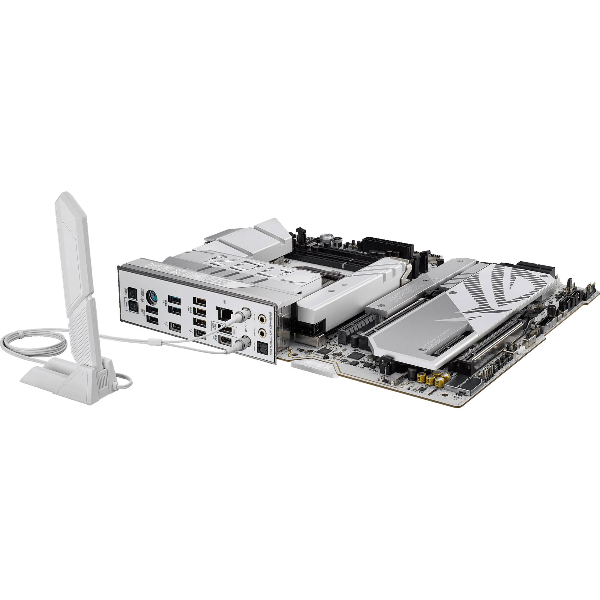 ASUS ROG MAXIMUS Z890 APEX ATX motherboard for Intel LGA 1851 with DDR5, WiFi 7, and 5G LAN — view 11