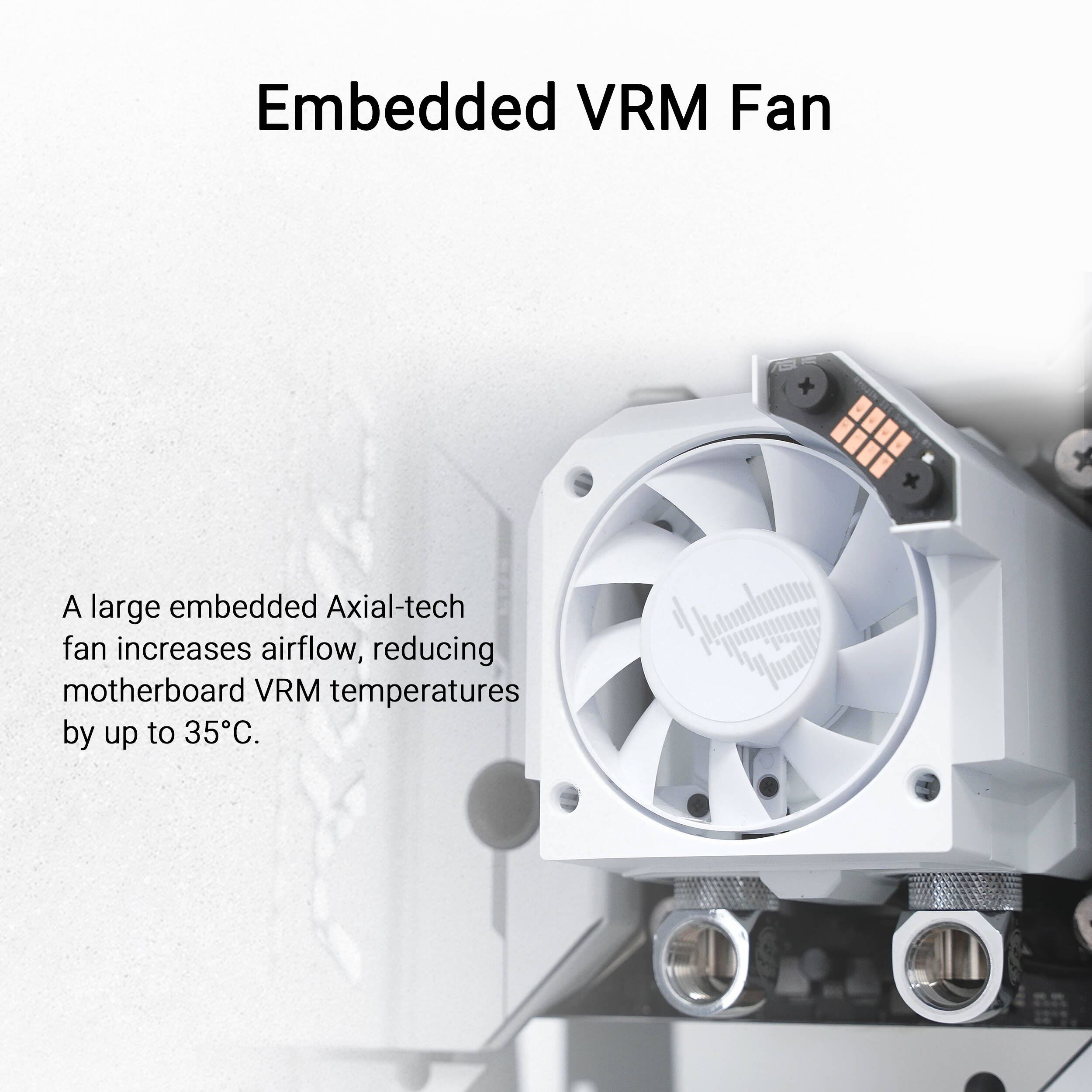 ASUS ROG RYUJIN III WB WHT white CPU water block with 3.5-inch LCD display — view 10