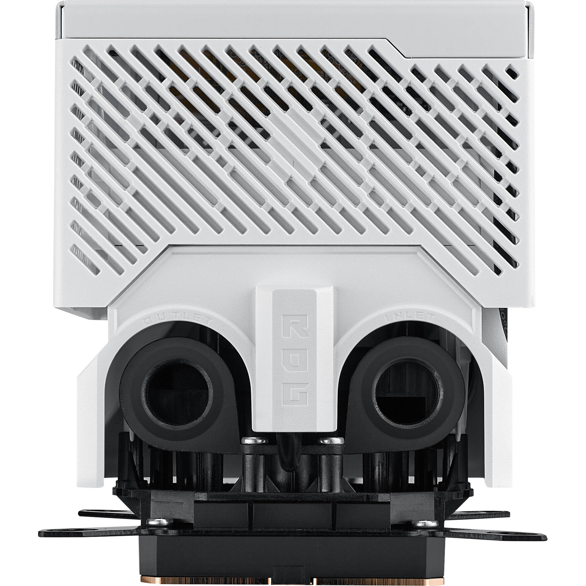 ASUS ROG RYUJIN III WB WHT white CPU water block with 3.5-inch LCD display — view 4
