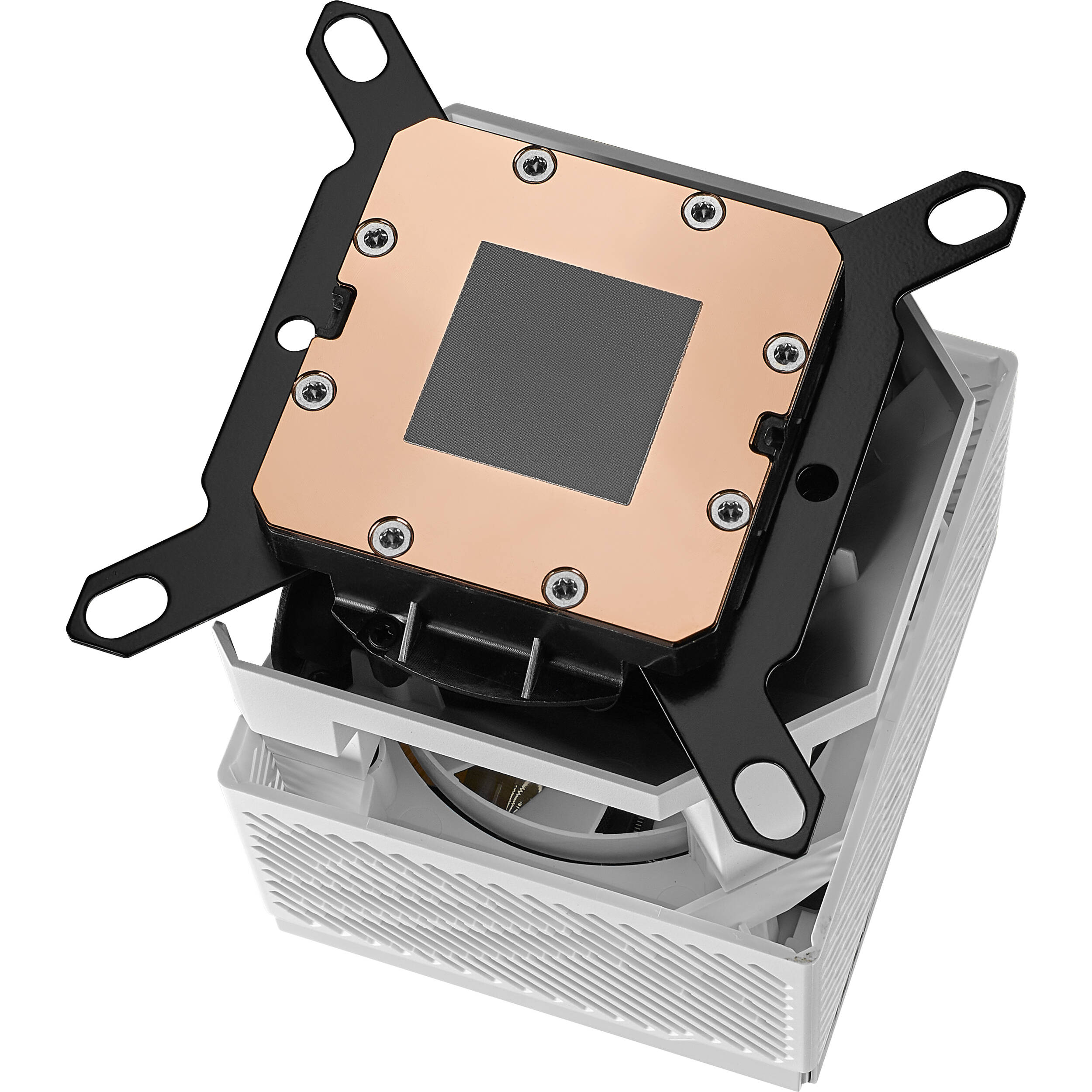 ASUS ROG RYUJIN III WB WHT white CPU water block with 3.5-inch LCD display — view 6