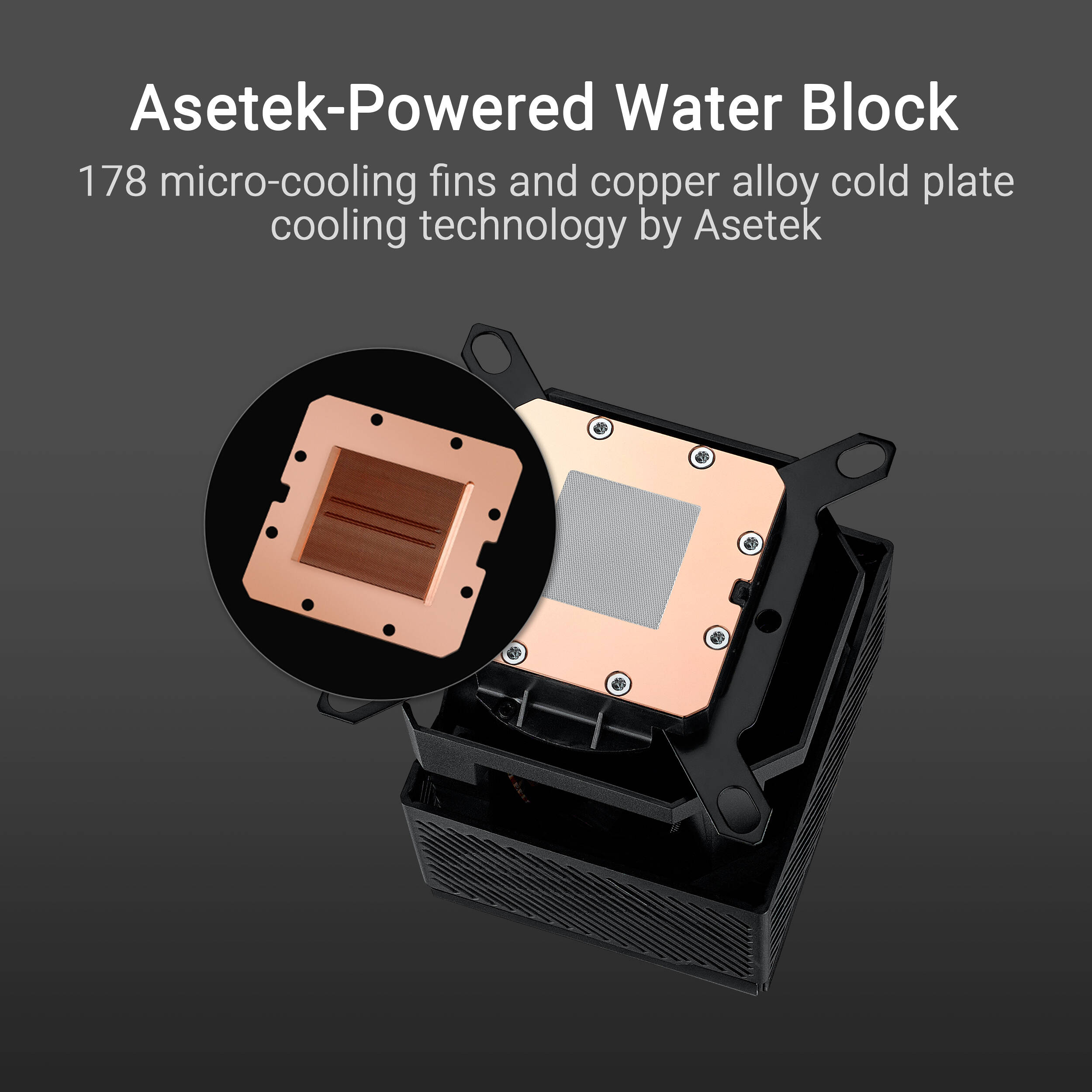 ASUS ROG RYUJIN III WB CPU water block with 3.5-inch LCD and black finish — view 12