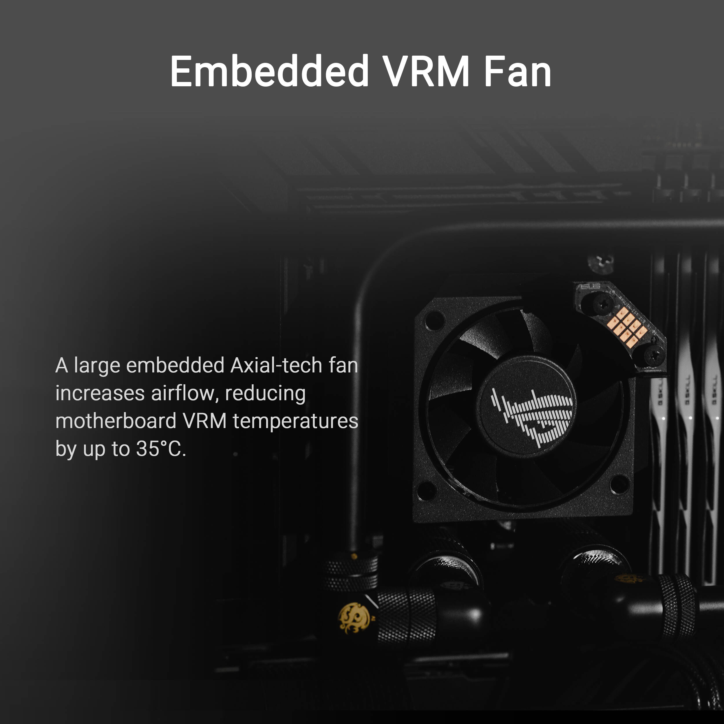 ASUS ROG RYUJIN III WB CPU water block with 3.5-inch LCD and black finish — view 13