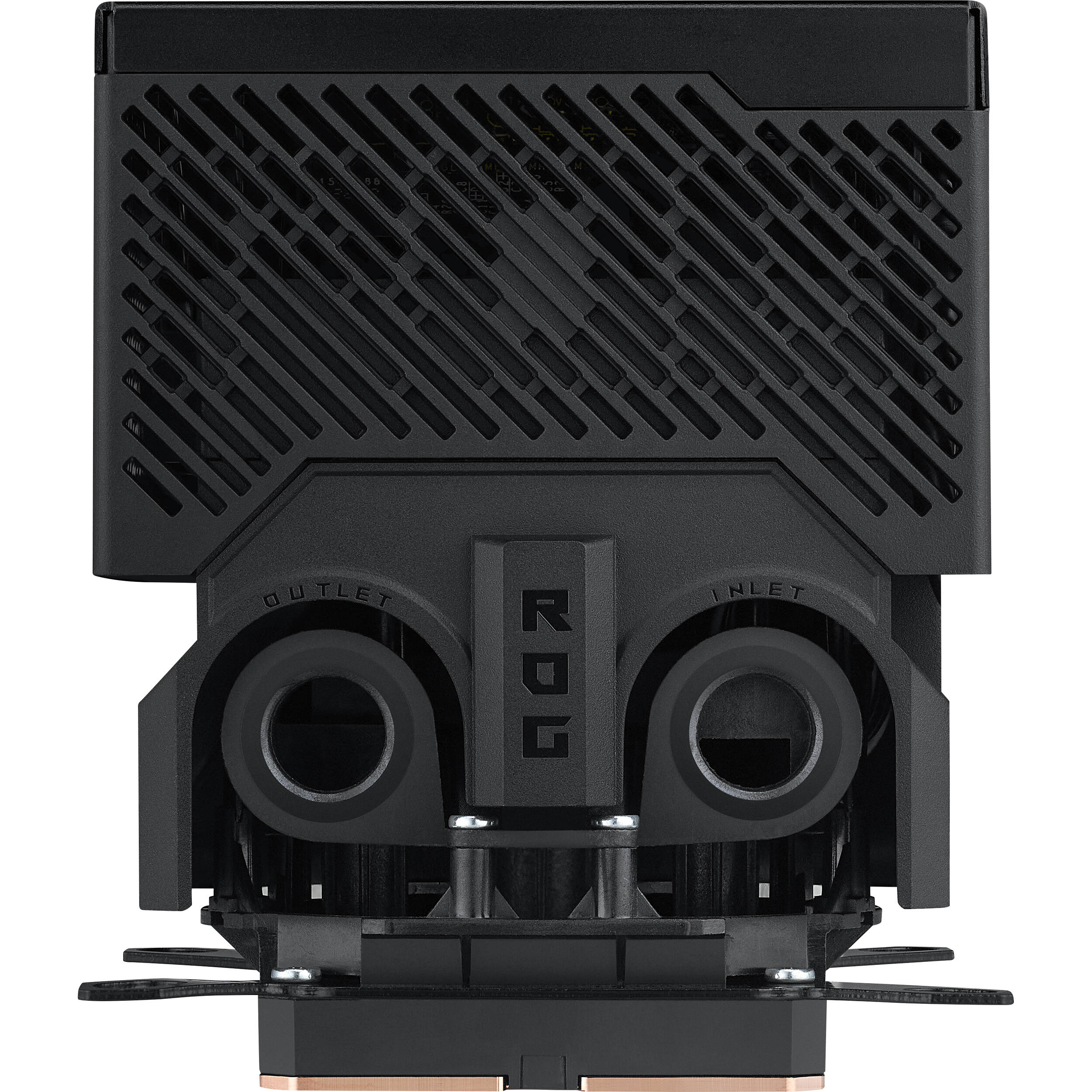 ASUS ROG RYUJIN III WB CPU water block with 3.5-inch LCD and black finish — view 4