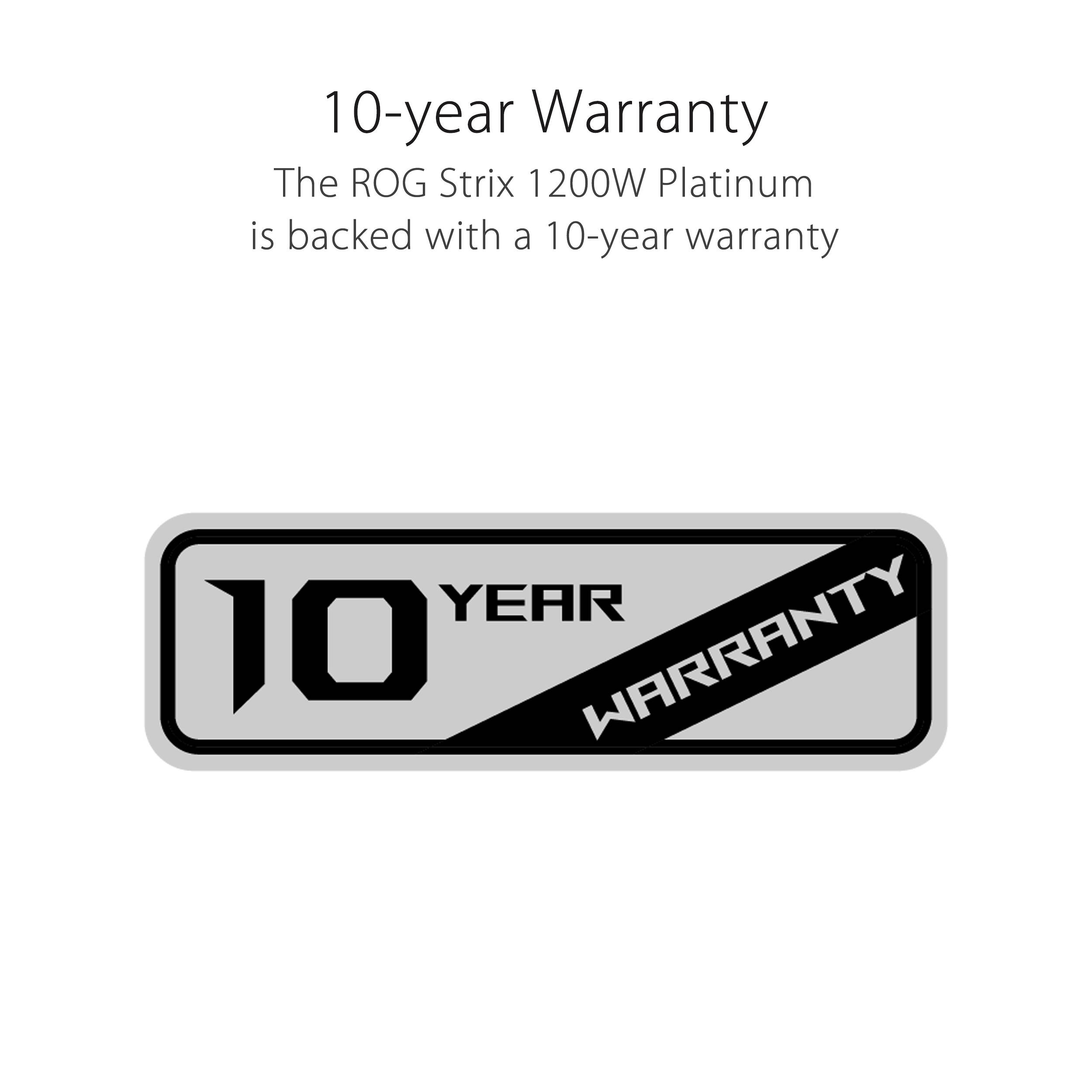 ASUS ROG Strix 1200W Platinum fully modular ATX 3.1 power supply in black — view 18