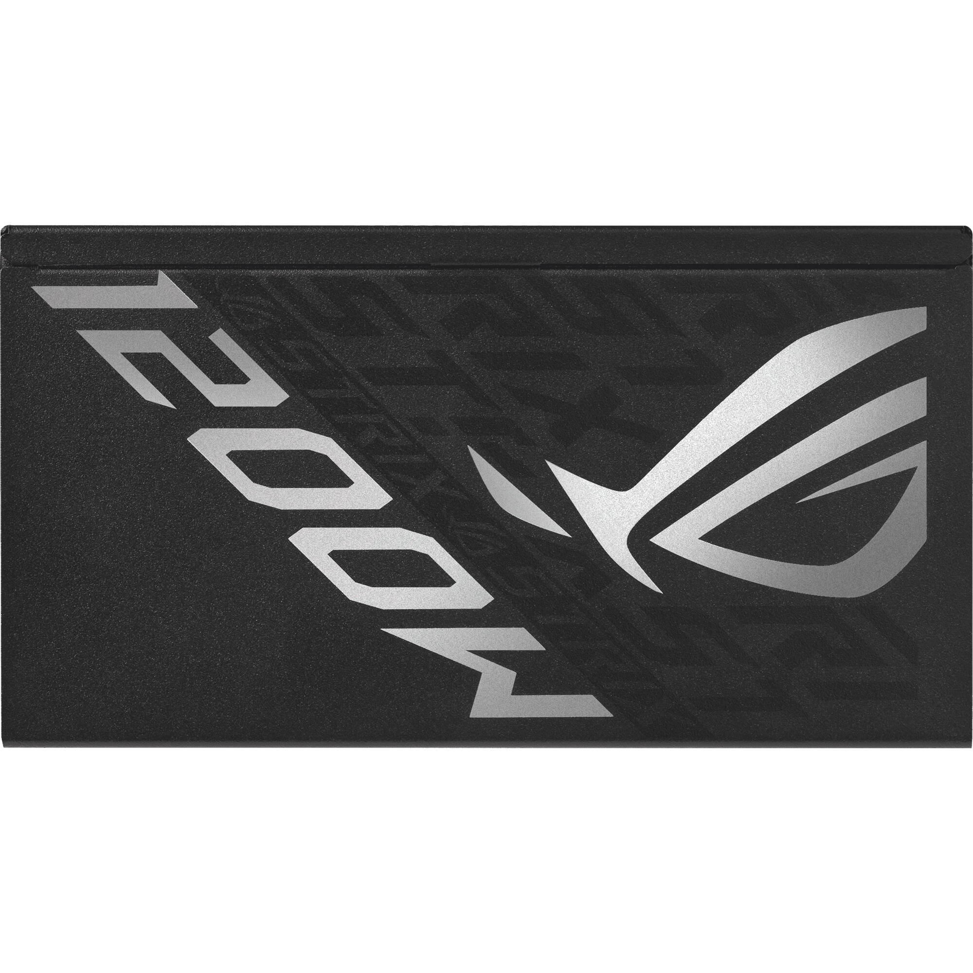 ASUS ROG Strix 1200W Platinum fully modular ATX 3.1 power supply in black — view 8