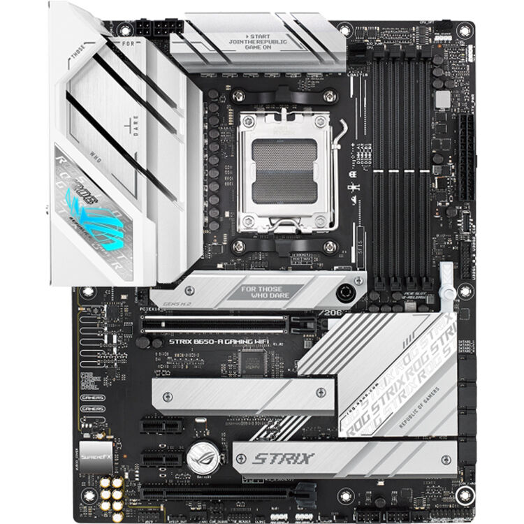 ASUS ROG STRIX B650-A GAMING WIFI ATX AM5 motherboard with integrated wireless support — view 2