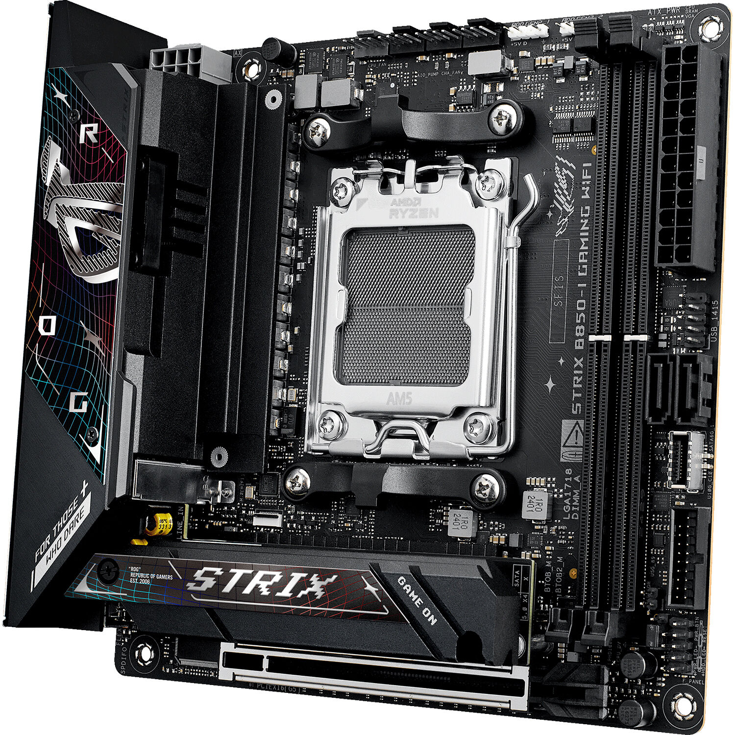 ASUS ROG STRIX B850-I GAMING WIFI Mini-ITX motherboard for AMD AM5 builds — view 10