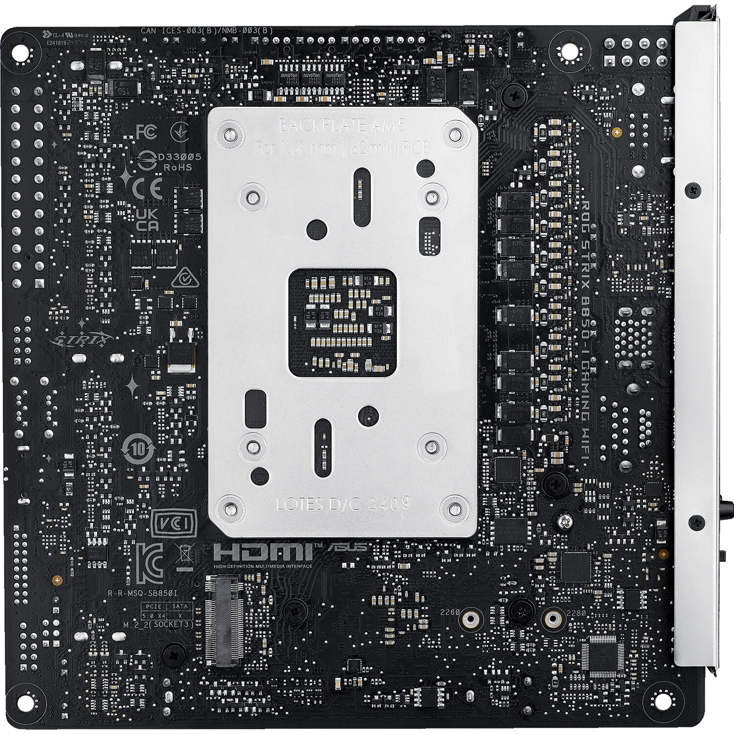 ASUS ROG STRIX B850-I GAMING WIFI Mini-ITX motherboard for AMD AM5 builds — view 17