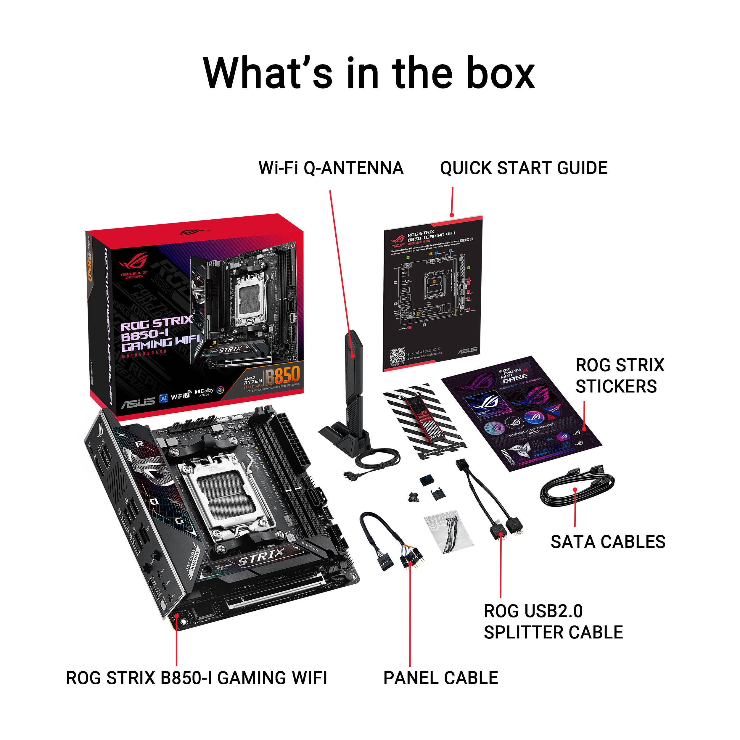 ASUS ROG STRIX B850-I GAMING WIFI Mini-ITX motherboard for AMD AM5 builds — view 18