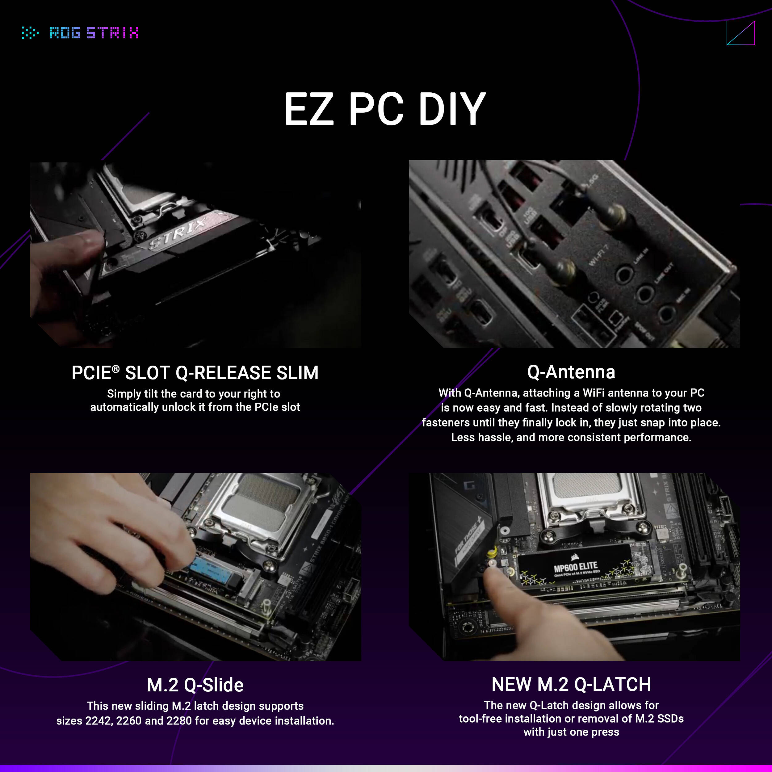 ASUS ROG STRIX B850-I GAMING WIFI Mini-ITX motherboard for AMD AM5 builds — view 23