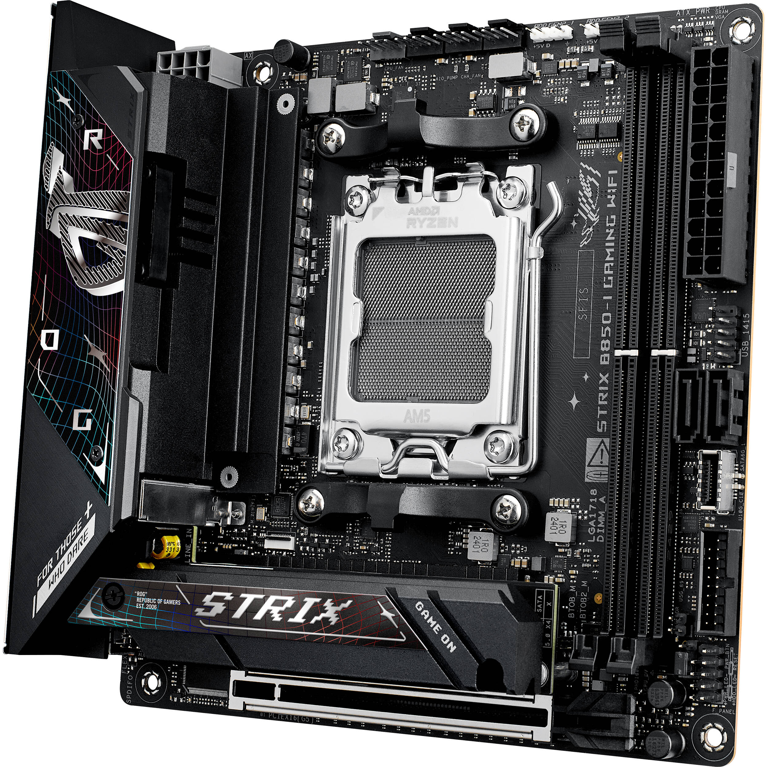 ASUS ROG STRIX B850-I GAMING WIFI Mini-ITX motherboard for AMD AM5 builds — view 3