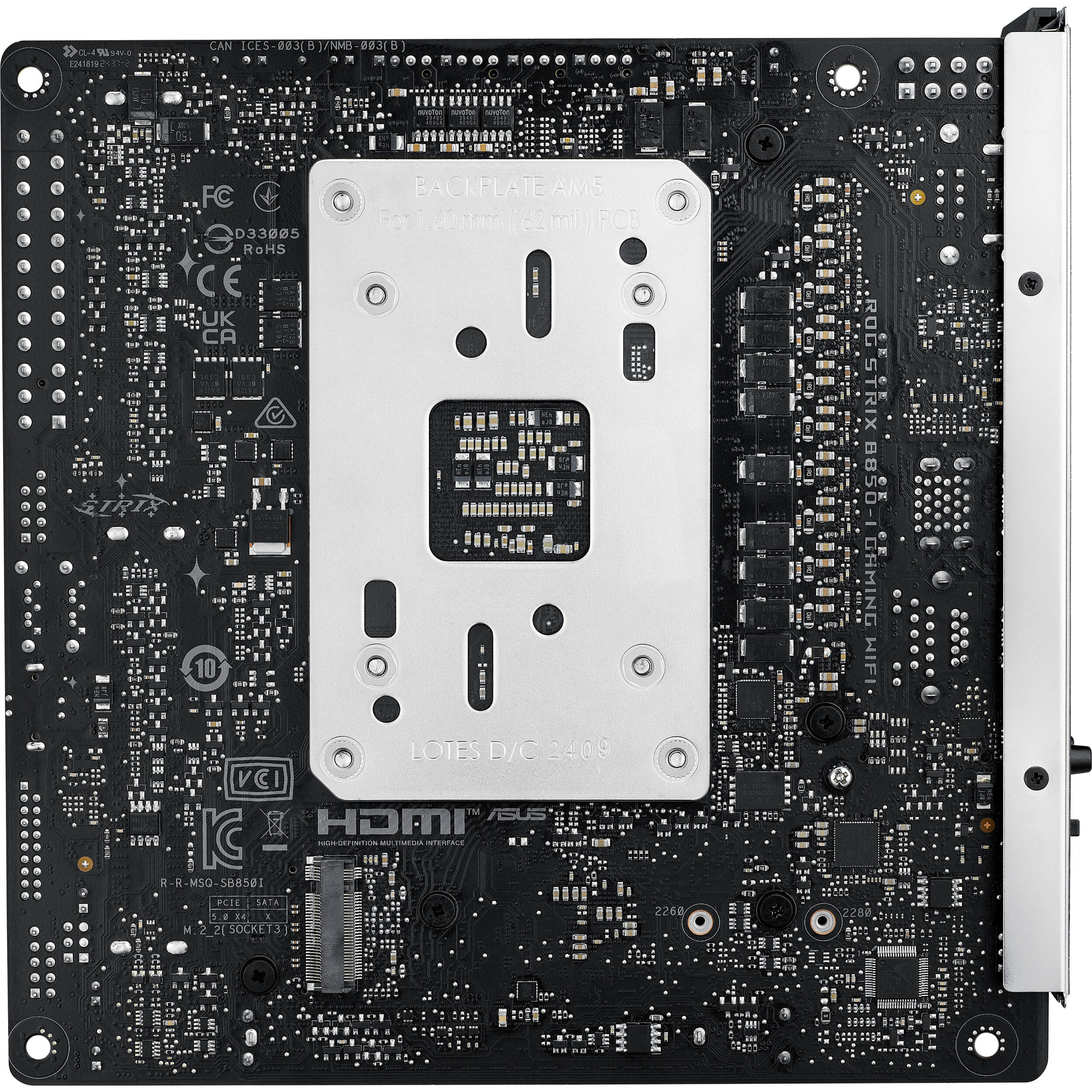 ASUS ROG STRIX B850-I GAMING WIFI Mini-ITX motherboard for AMD AM5 builds — view 8