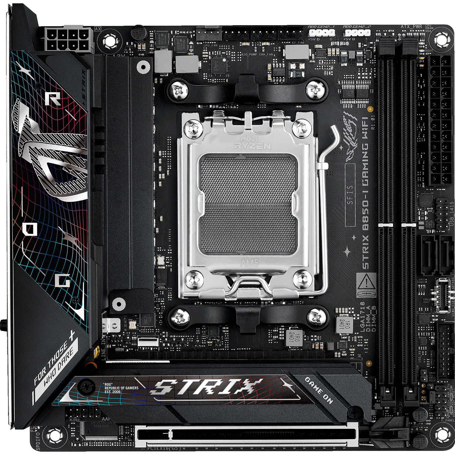 ASUS ROG STRIX B850-I GAMING WIFI Mini-ITX motherboard for AMD AM5 builds — view 9