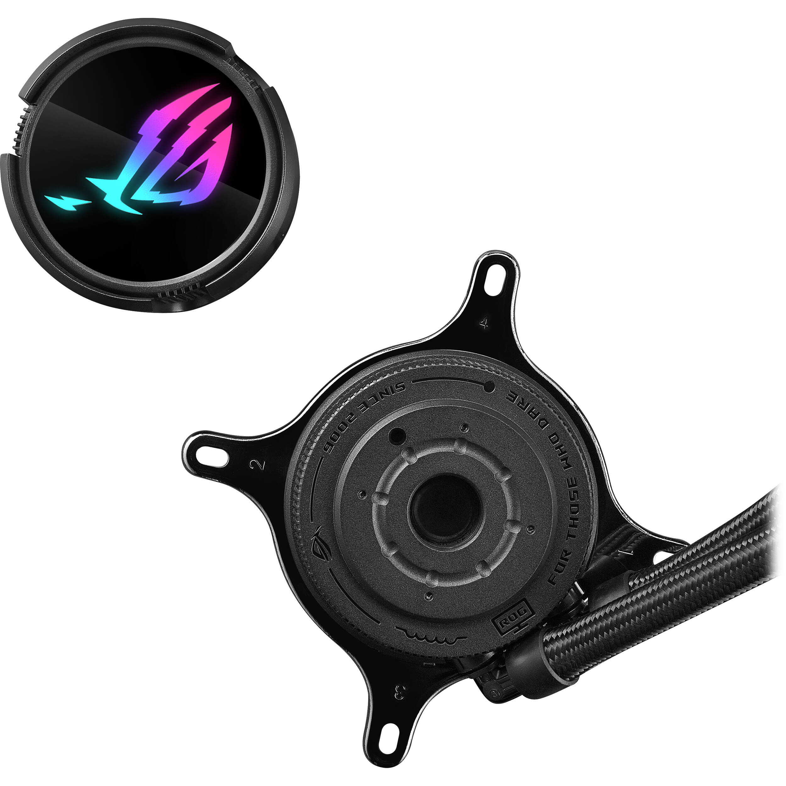 ASUS ROG STRIX LC III 360 ARGB LCD 360 mm AIO liquid cooler with 2.1-inch IPS display and RGB fans — view 10