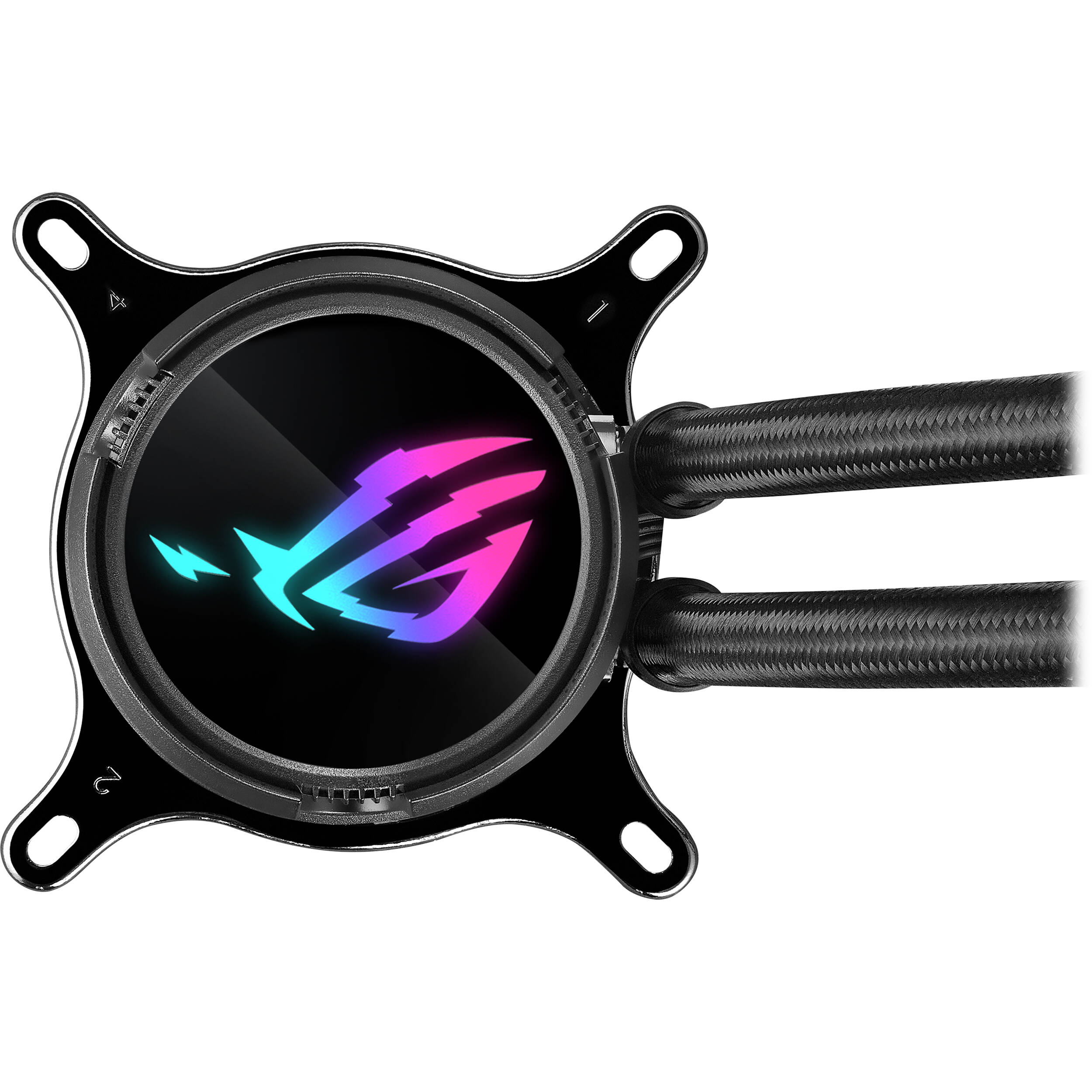 ASUS ROG STRIX LC III 360 ARGB LCD 360 mm AIO liquid cooler with 2.1-inch IPS display and RGB fans — view 7