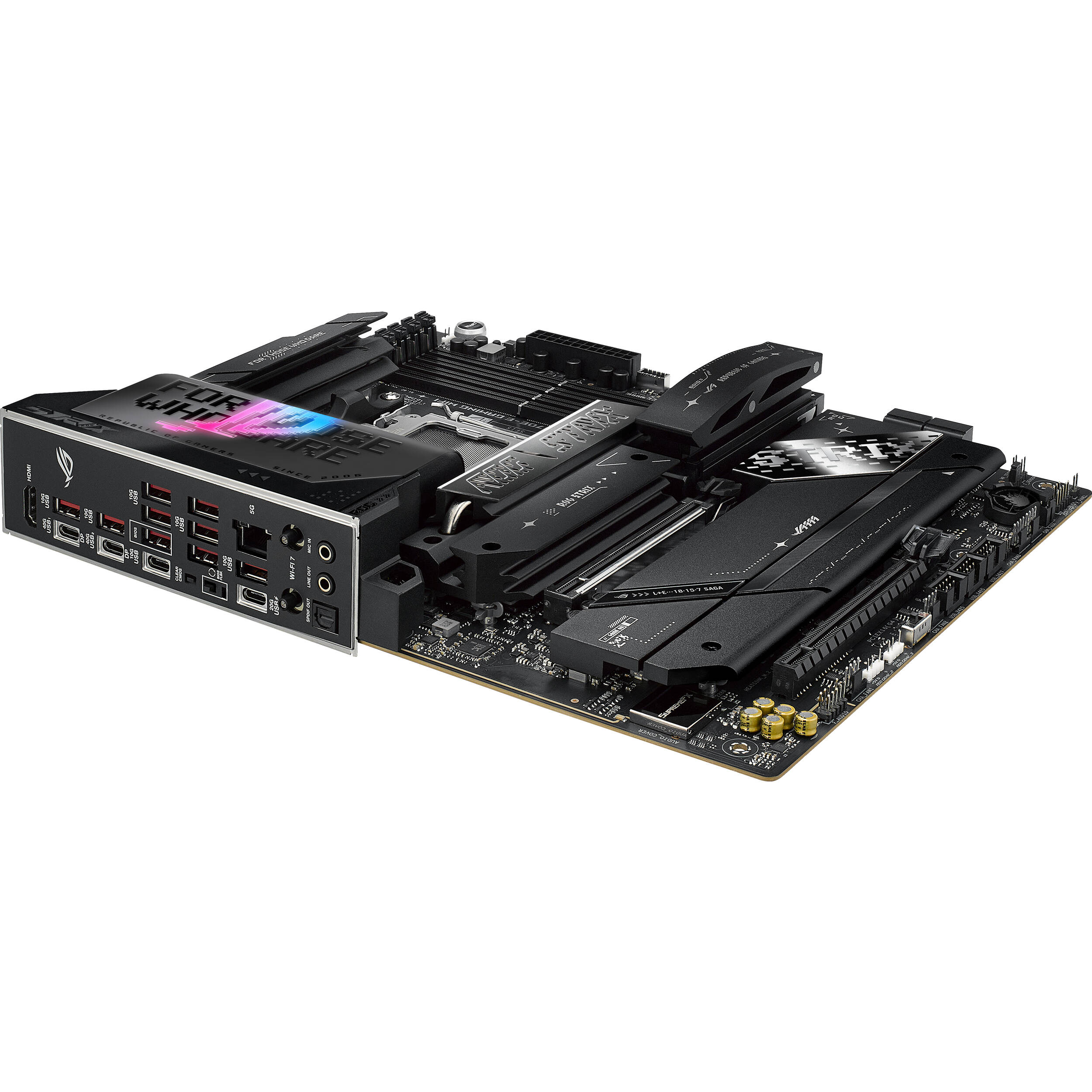 ASUS ROG STRIX X870E-E GAMING WIFI ATX motherboard for AMD AM5 with PCIe 5.0 and Wi-Fi 7 — view 8