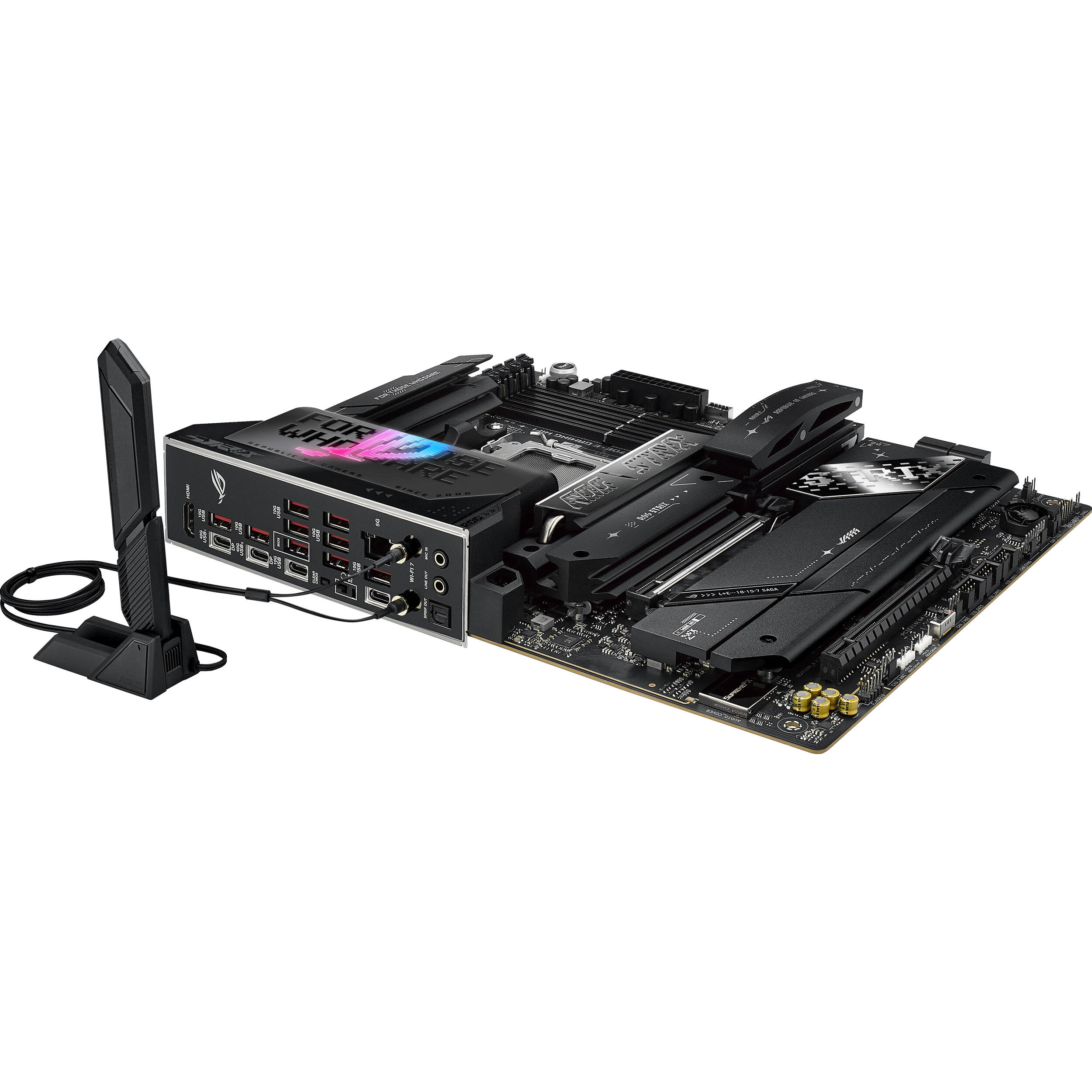ASUS ROG STRIX X870E-E GAMING WIFI ATX motherboard for AMD AM5 with PCIe 5.0 and Wi-Fi 7 — view 9
