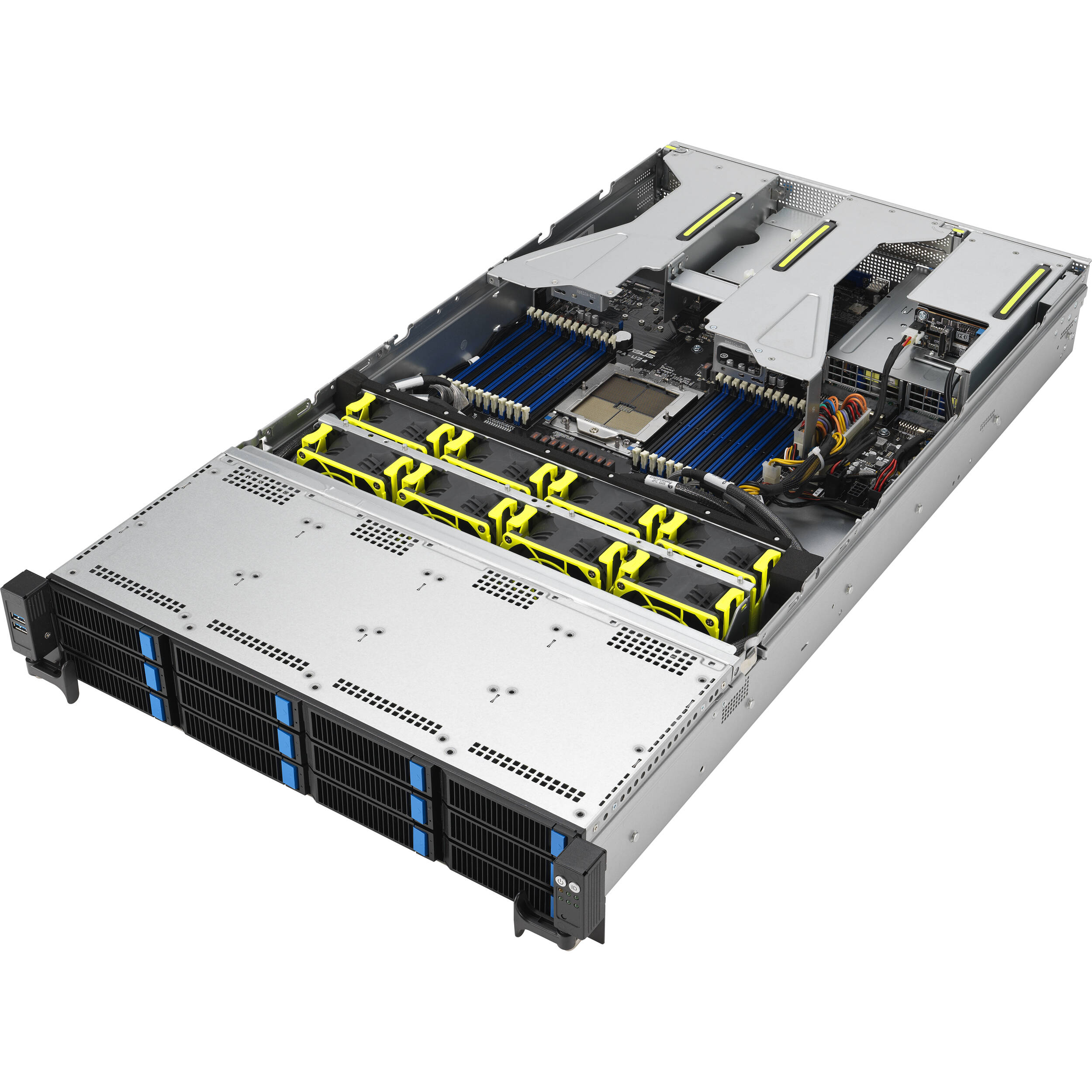 ASUS RS521A-E12-RS12U-20TW1G 2U AMD EPYC rack server with NVMe and GPU support — view 6