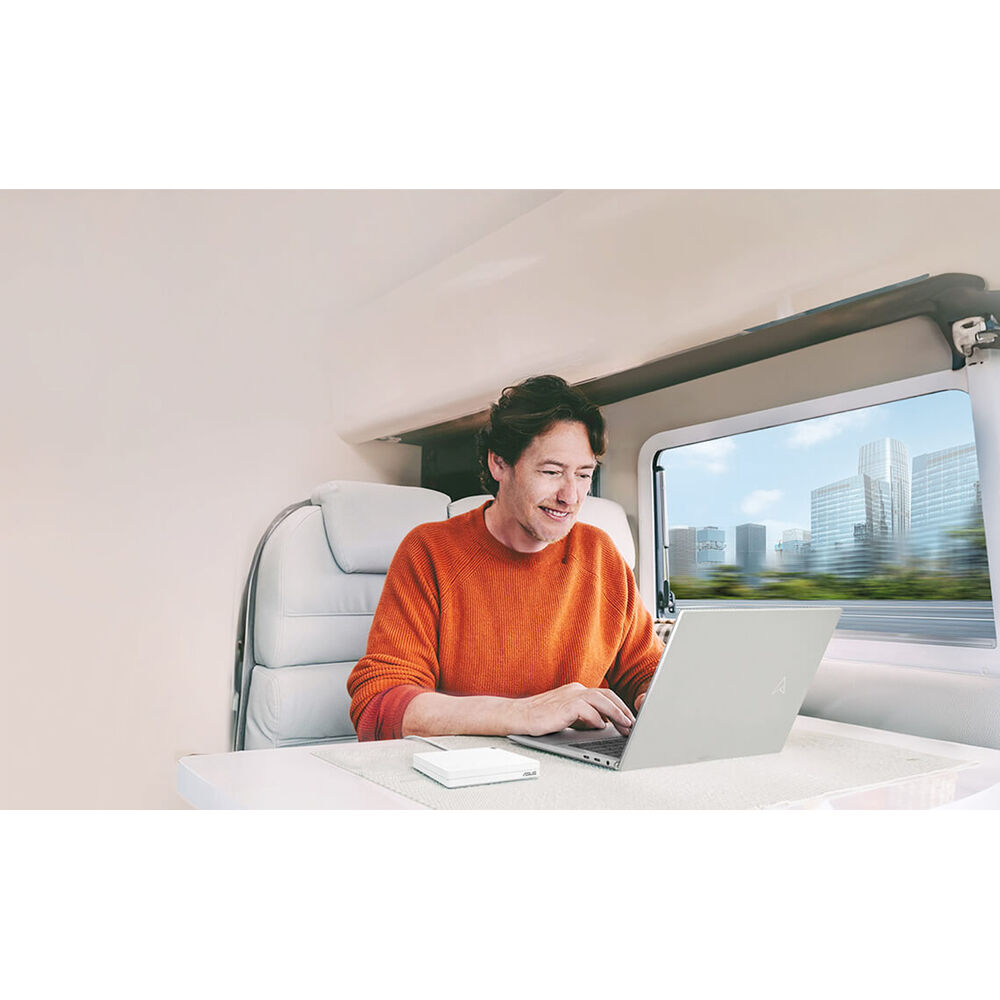ASUS RT-AX57 Go AX3000 WiFi 6 travel router for 4G/5G tethering, WISP mode, VPN, and AiMesh — view 8