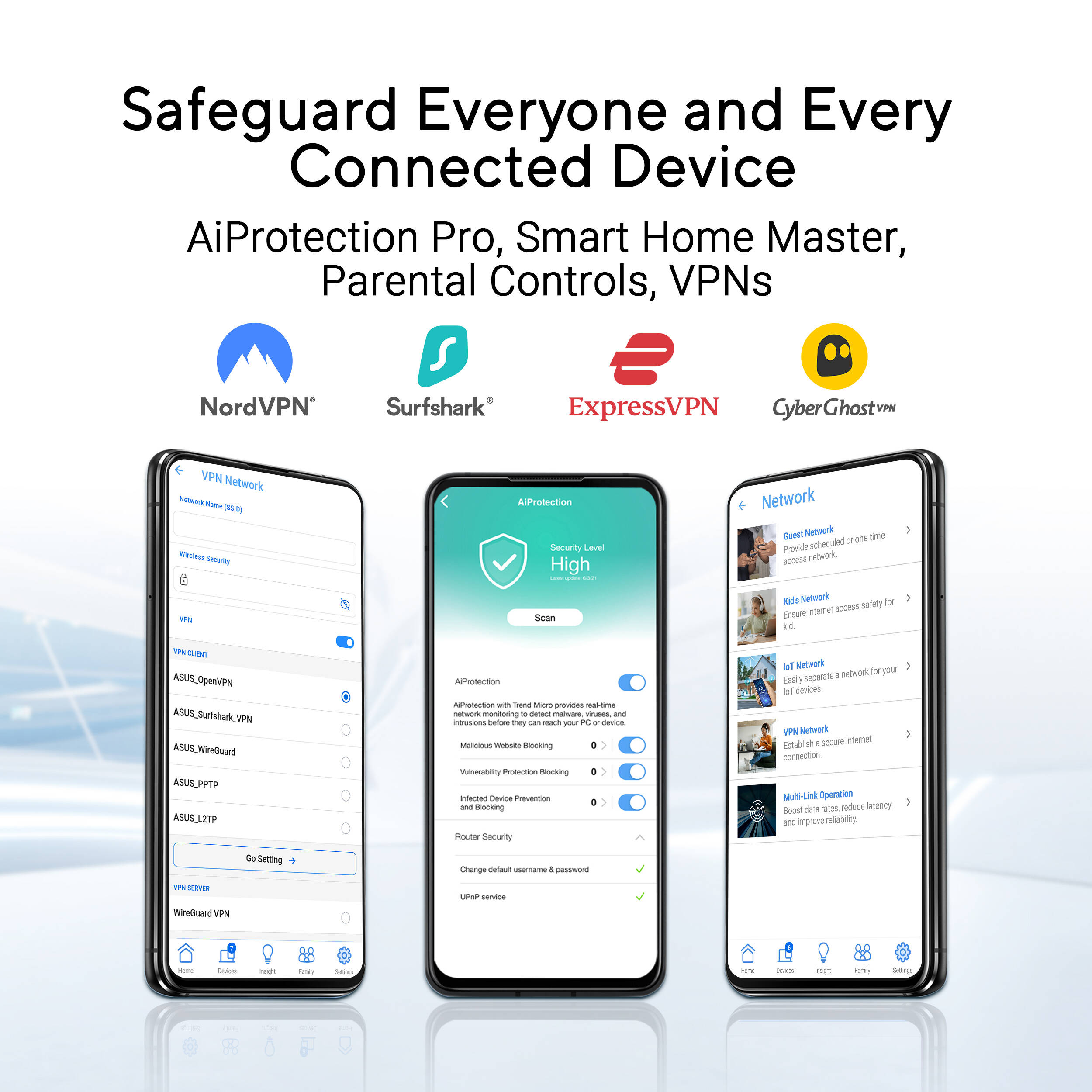 ASUS RT-BE92U WiFi 7 tri-band router with AiMesh, VPN features, and Smart Home Master — view 11