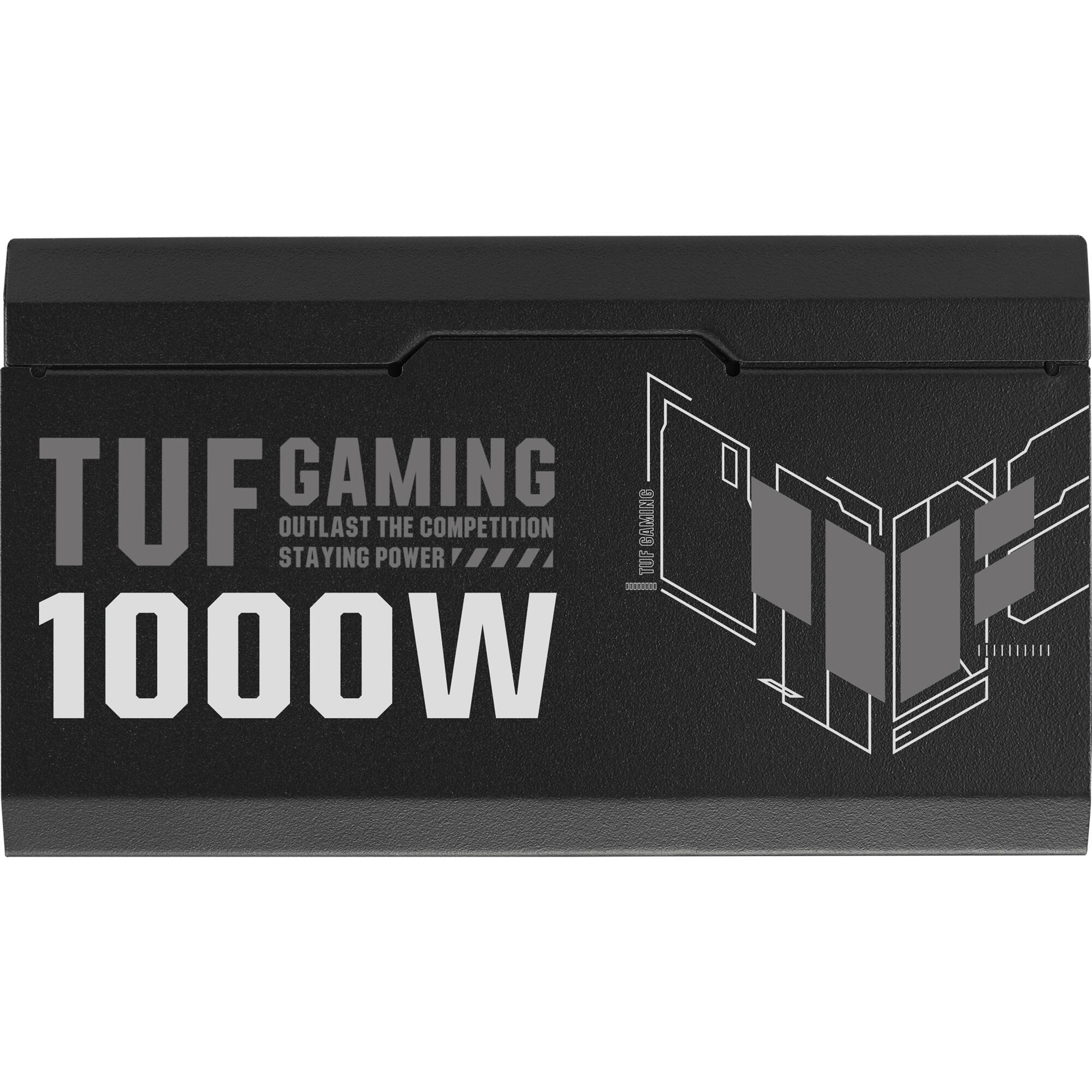 ASUS TUF GAMING 1000G 1,000 W fully modular ATX 3.0 80 PLUS Gold power supply in black — view 10