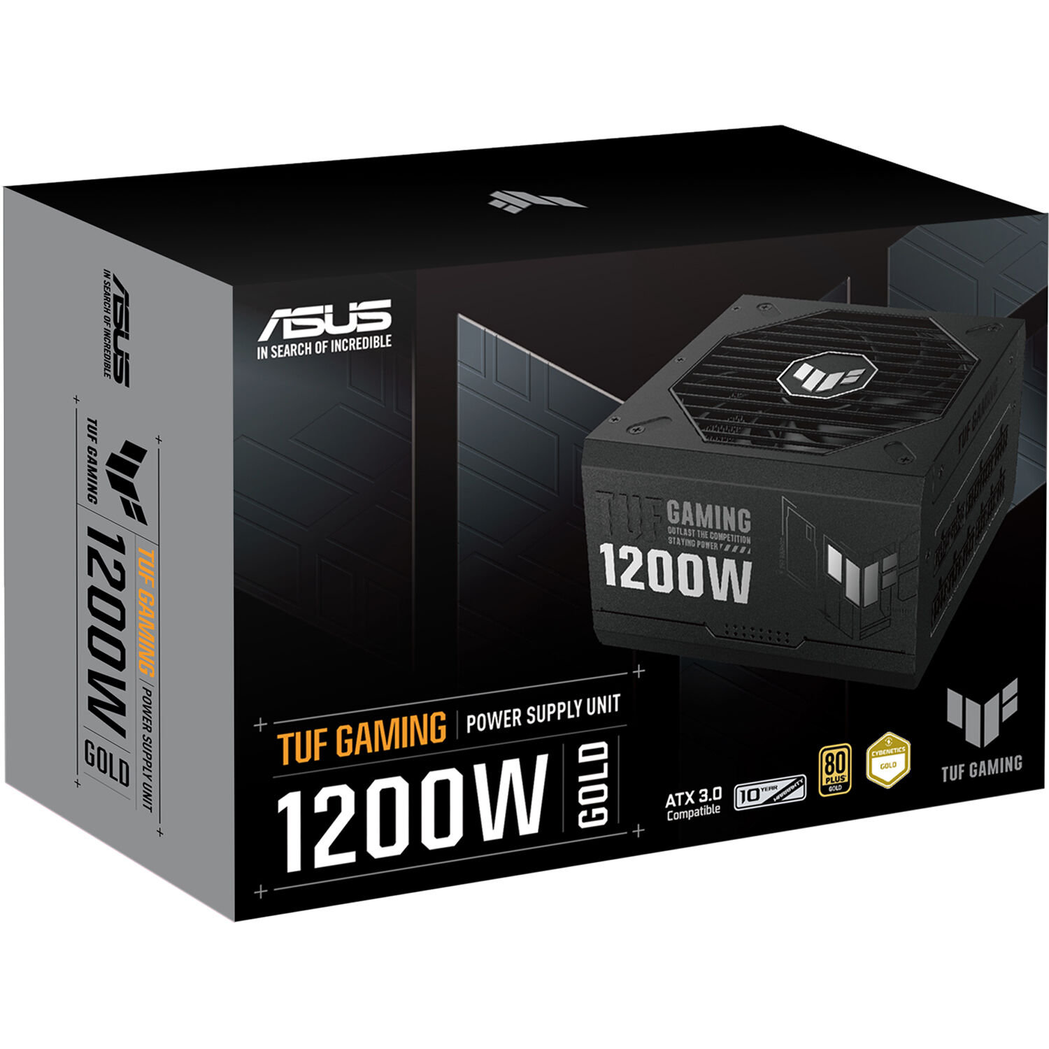 ASUS TUF Gaming 1200G 1200 W fully modular 80 PLUS Gold ATX 3.0 power supply — view 12