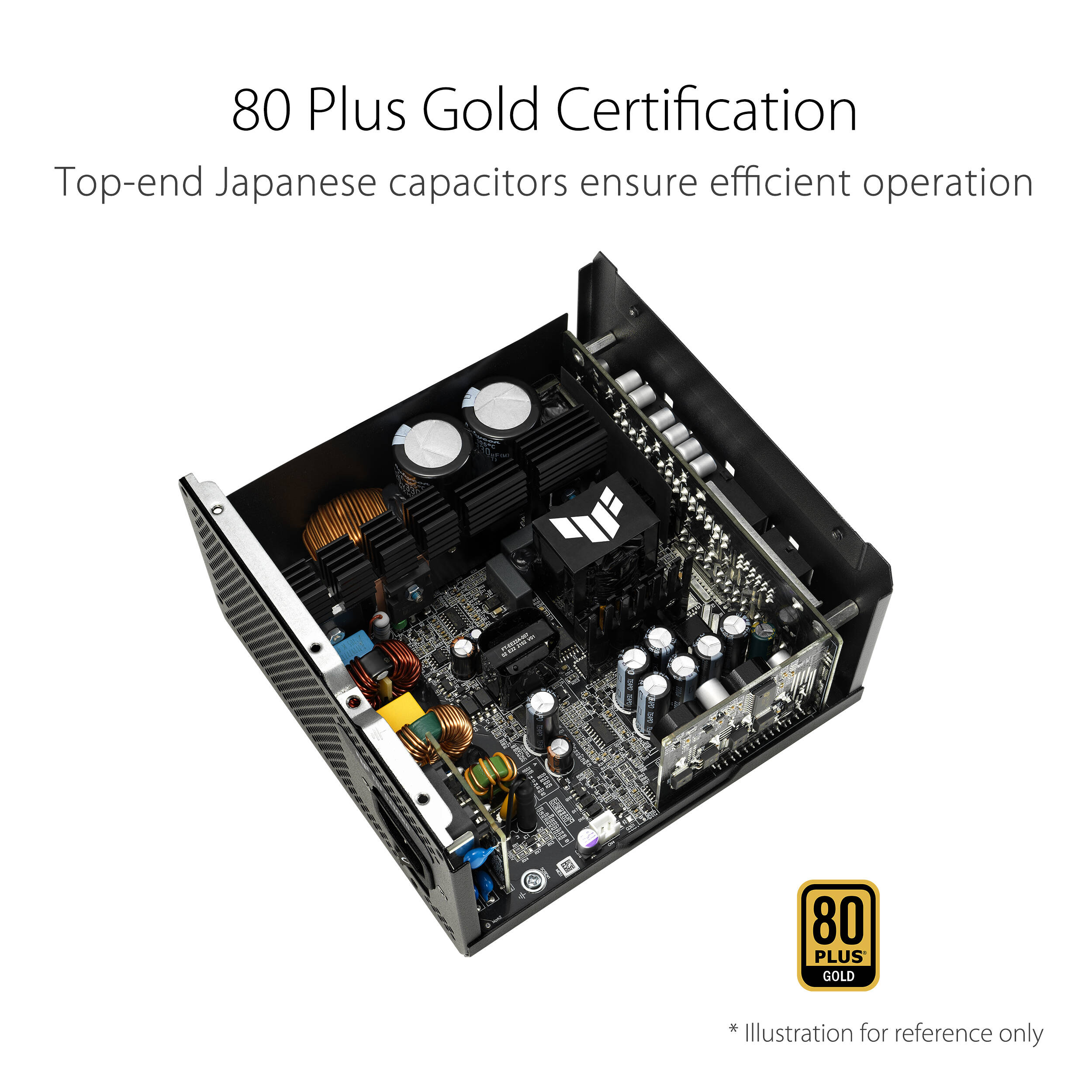 ASUS TUF Gaming 1200G 1200 W fully modular 80 PLUS Gold ATX 3.0 power supply — view 13