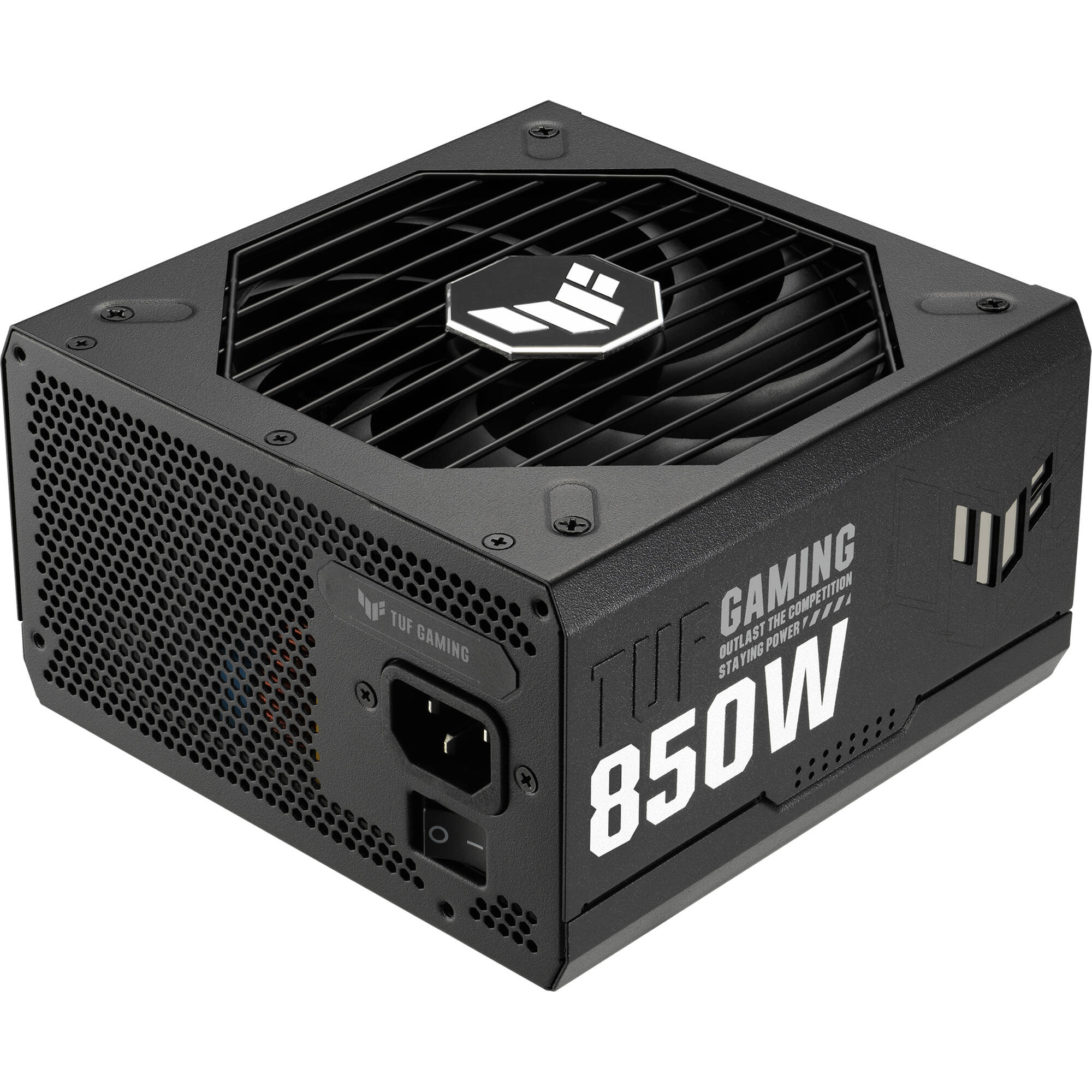 ASUS TUF GAMING 850G 850 W fully modular ATX 3.0 80 PLUS Gold power supply in black — view 2