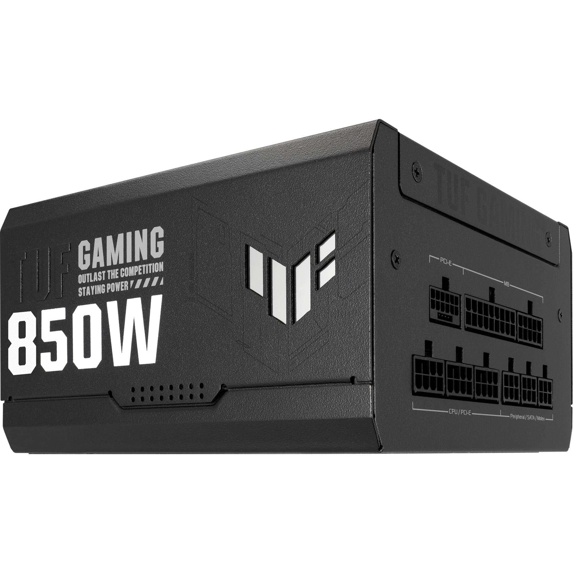 ASUS TUF GAMING 850G 850 W fully modular ATX 3.0 80 PLUS Gold power supply in black — view 4