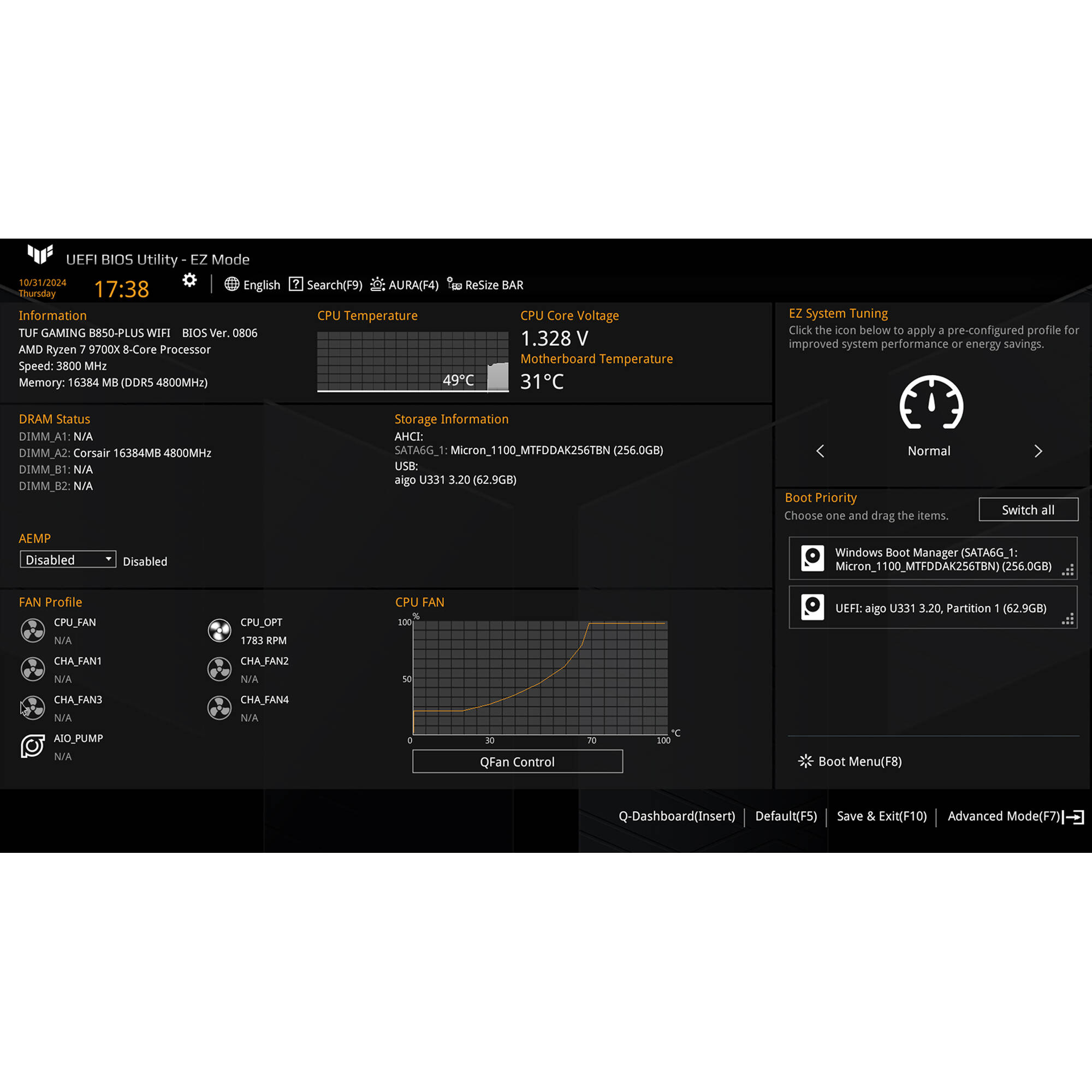 ASUS TUF GAMING B850-PLUS WIFI ATX motherboard for AMD AM5 with Wi-Fi 7 and PCIe 5.0 — view 11
