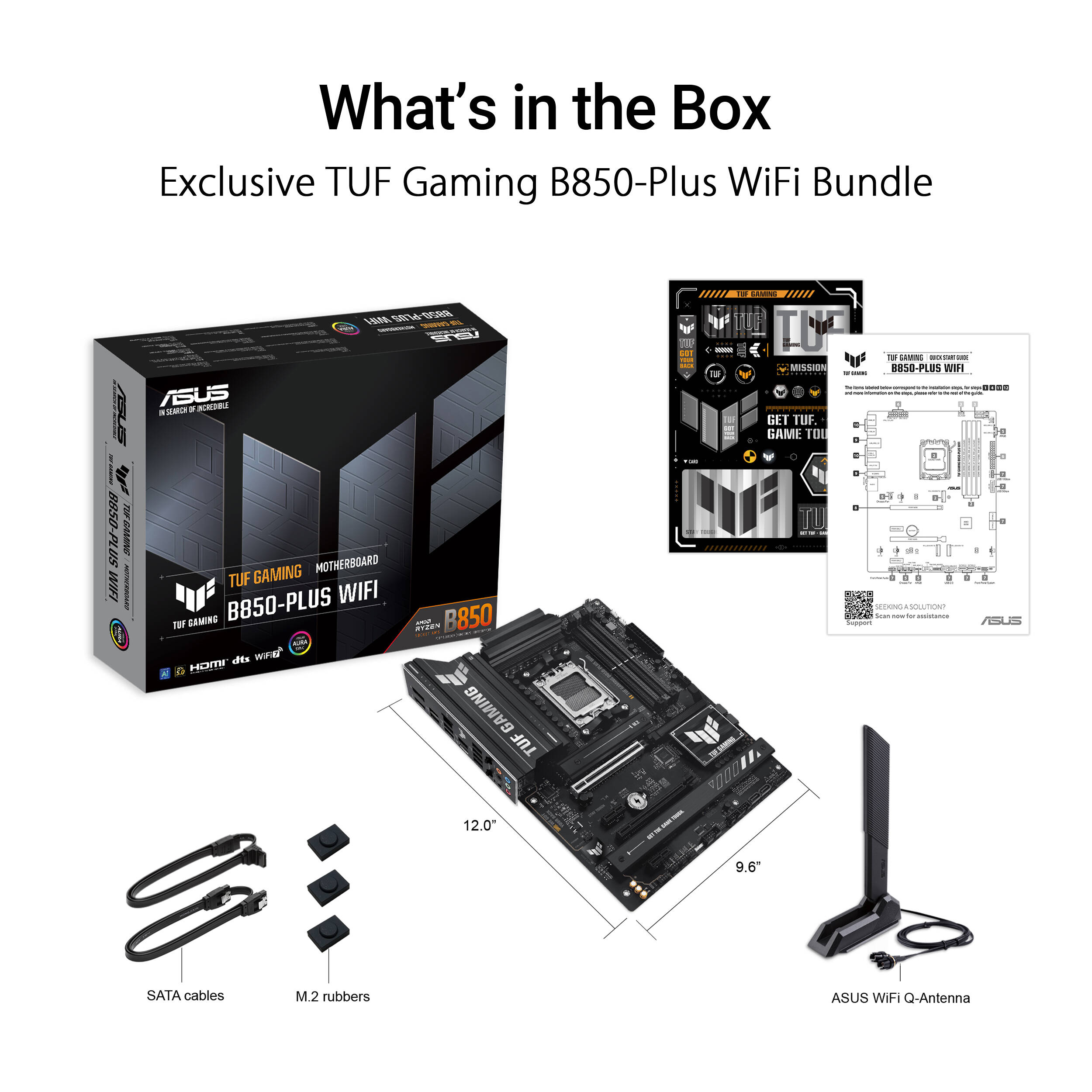 ASUS TUF GAMING B850-PLUS WIFI ATX motherboard for AMD AM5 with Wi-Fi 7 and PCIe 5.0 — view 9