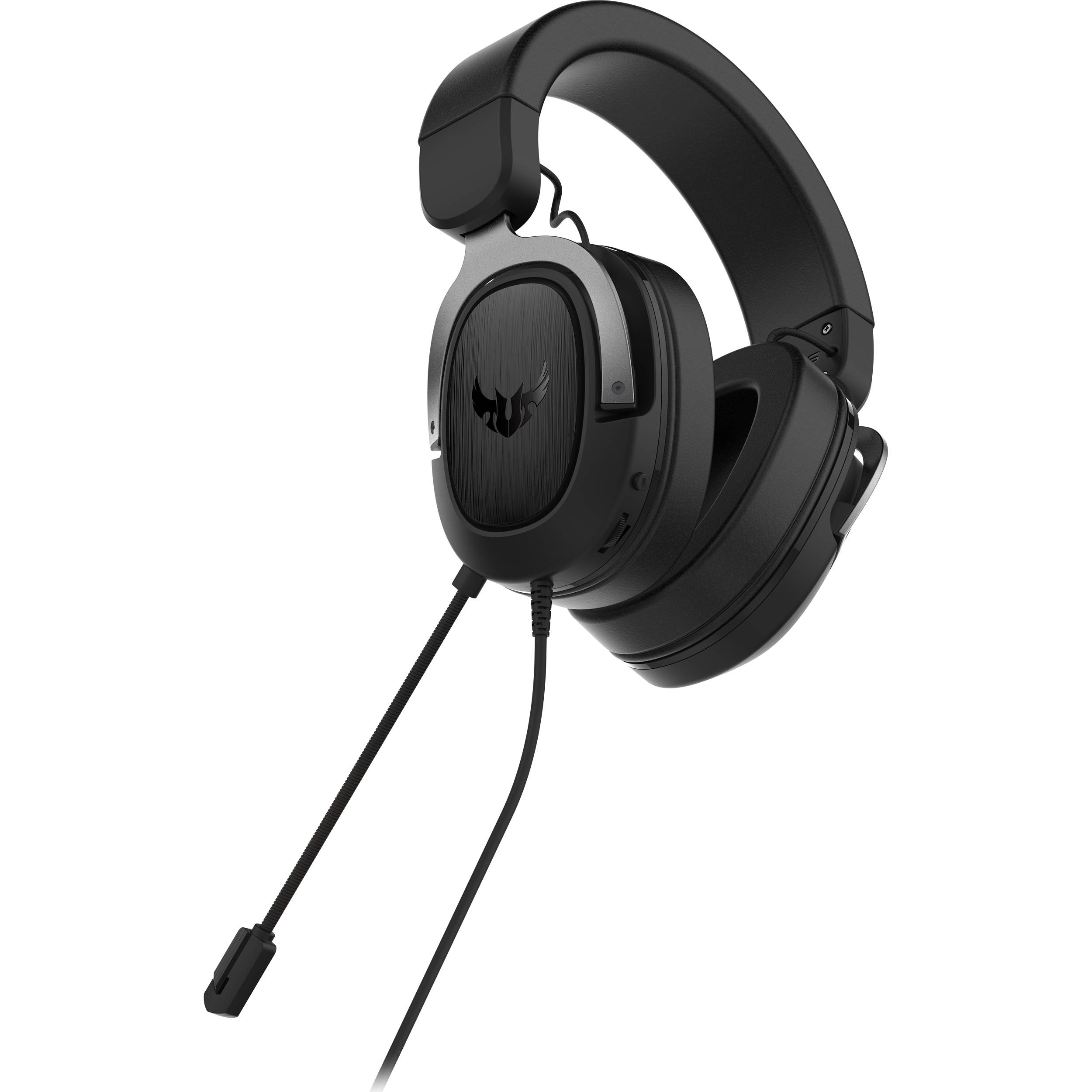 ASUS TUF Gaming H3 Gun Metal wired gaming headset with 7.1 surround sound and 50 mm drivers — view 3