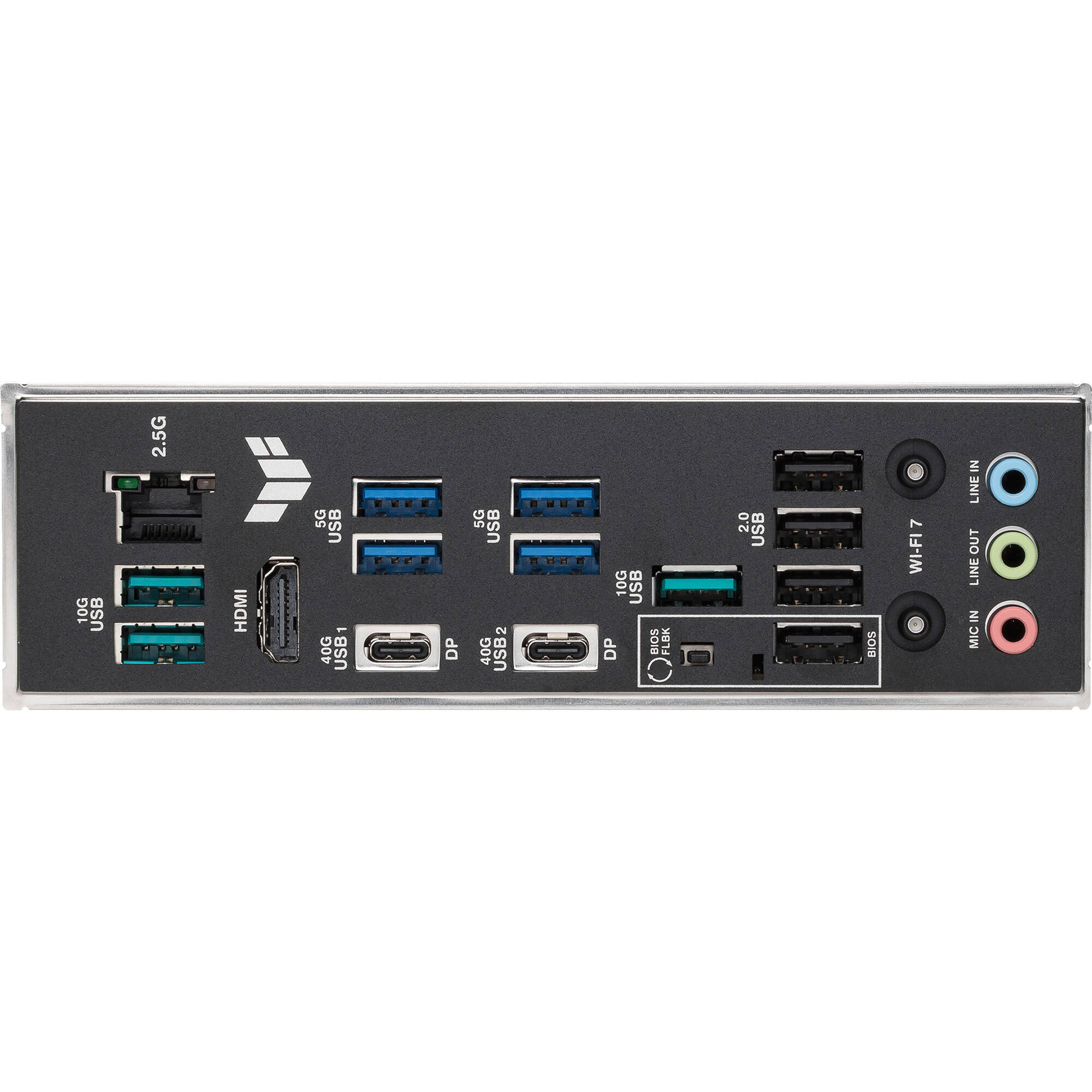 ASUS TUF GAMING X870E-PLUS WIFI7 ATX motherboard for AMD AM5 processors with Wi-Fi 7 — view 7