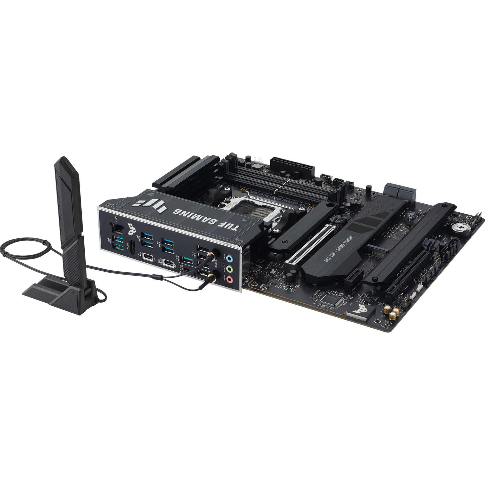 ASUS TUF GAMING X870E-PLUS WIFI7 ATX motherboard for AMD AM5 processors with Wi-Fi 7 — view 8