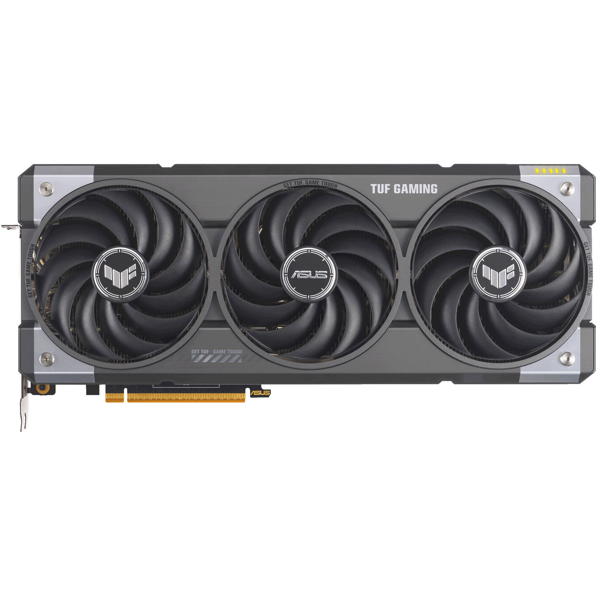 ASUS TUF RX9070XT O16G GAMING graphics card with TUF cooling and 16GB memory — view 2