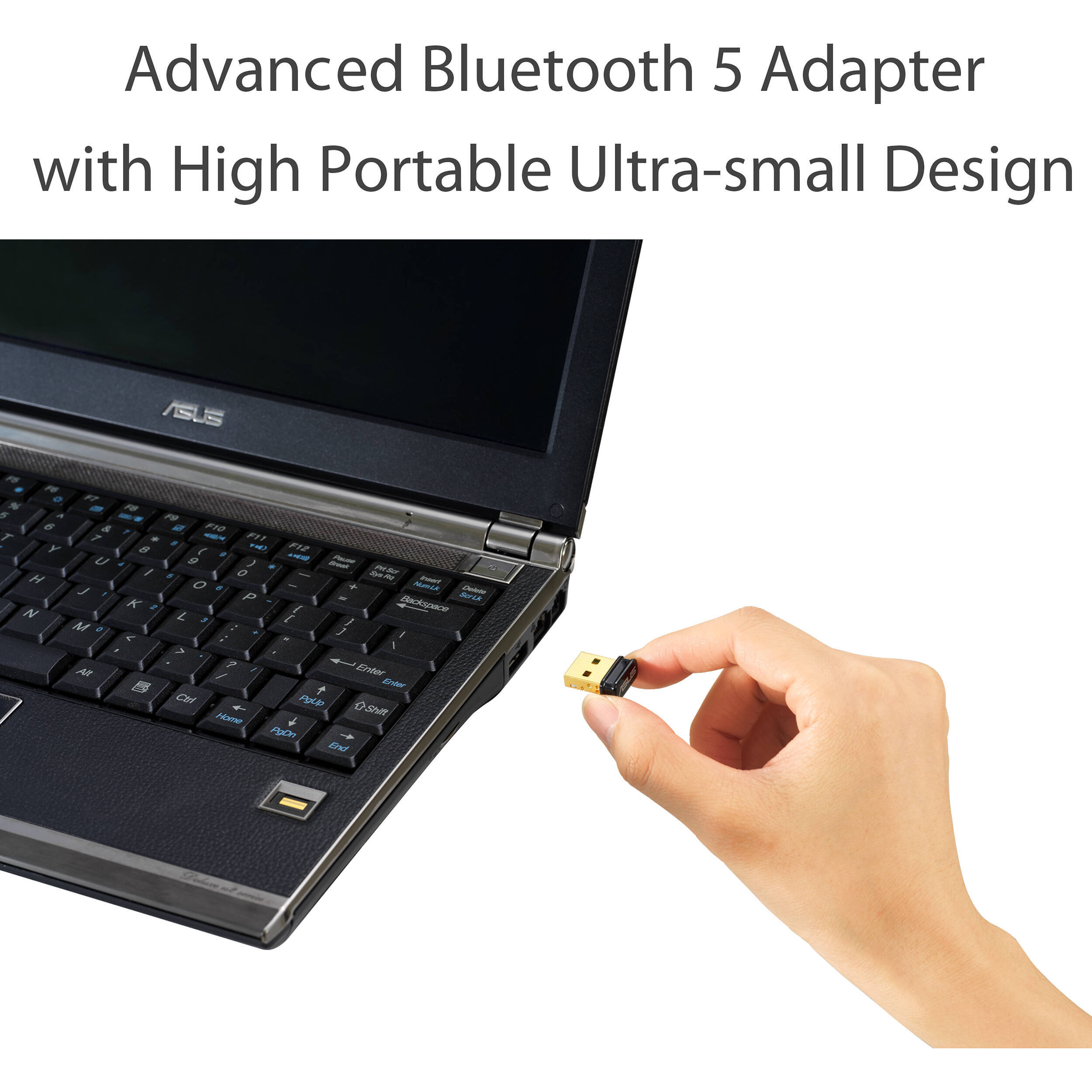 ASUS USB-BT500 Bluetooth 5.0 USB adapter for PC wireless connectivity — view 3
