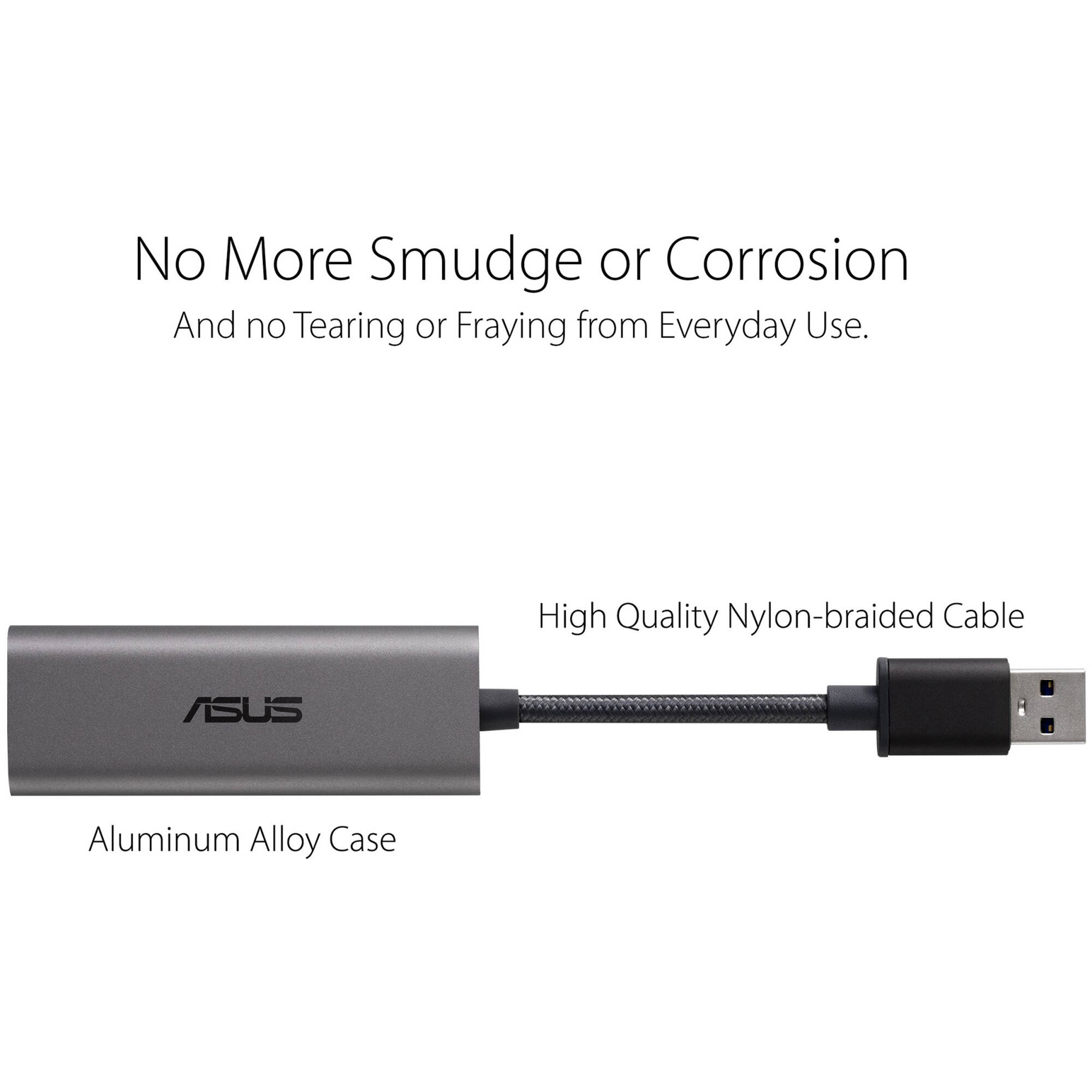 ASUS USB-C2500 USB-C to 2.5GbE Ethernet adapter for faster wired networking — view 2