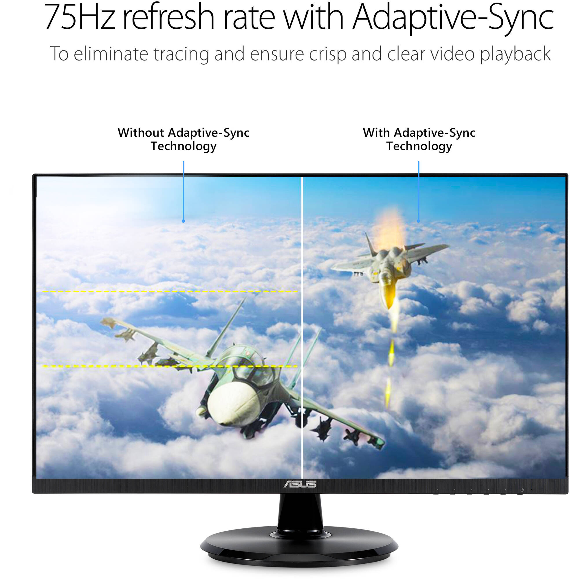 ASUS VA24DQ 23.8-inch Full HD IPS monitor with frameless bezel and HDMI — view 9