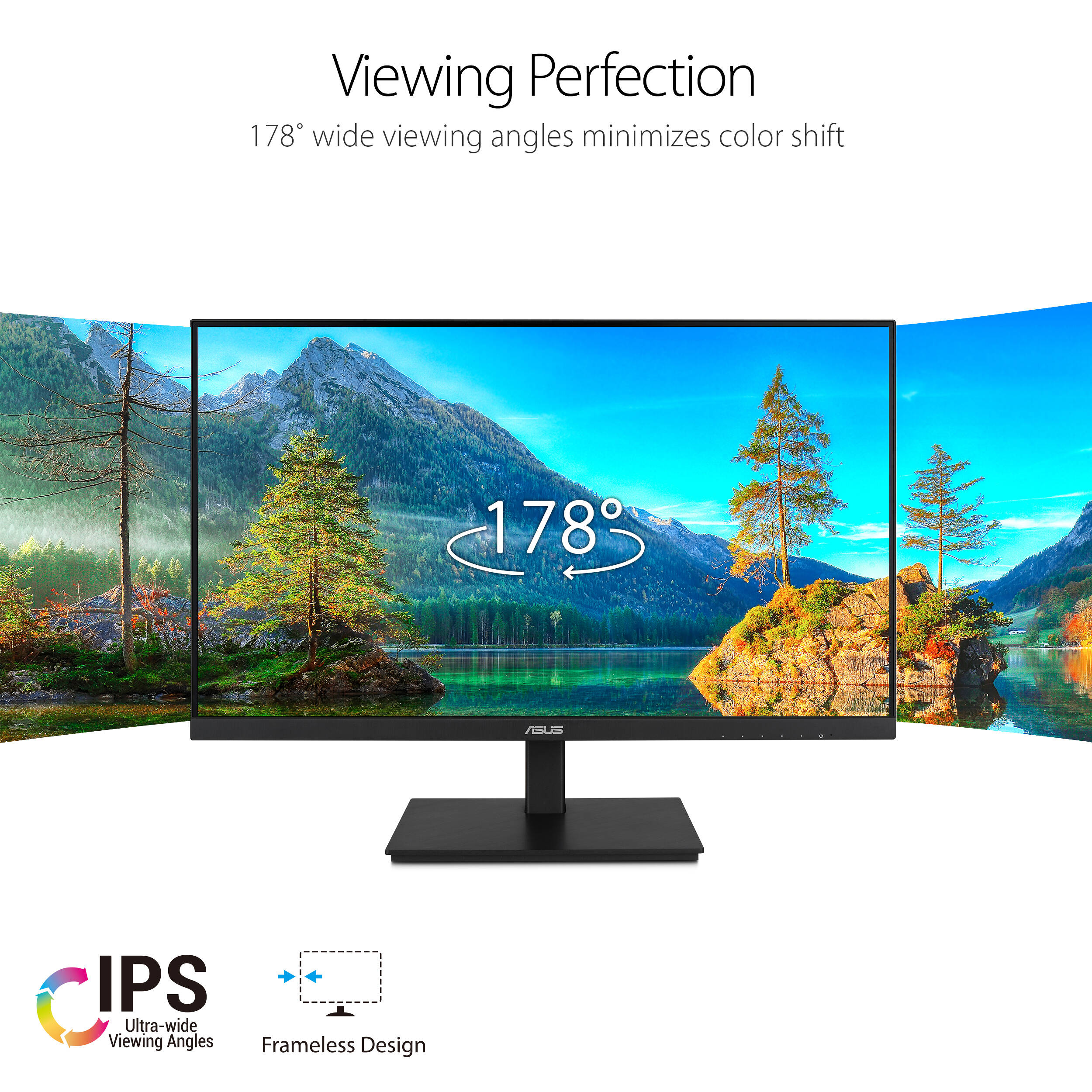 ASUS VA24DQSB 23.8-inch Full HD IPS monitor with height-adjustable stand and frameless design — view 11