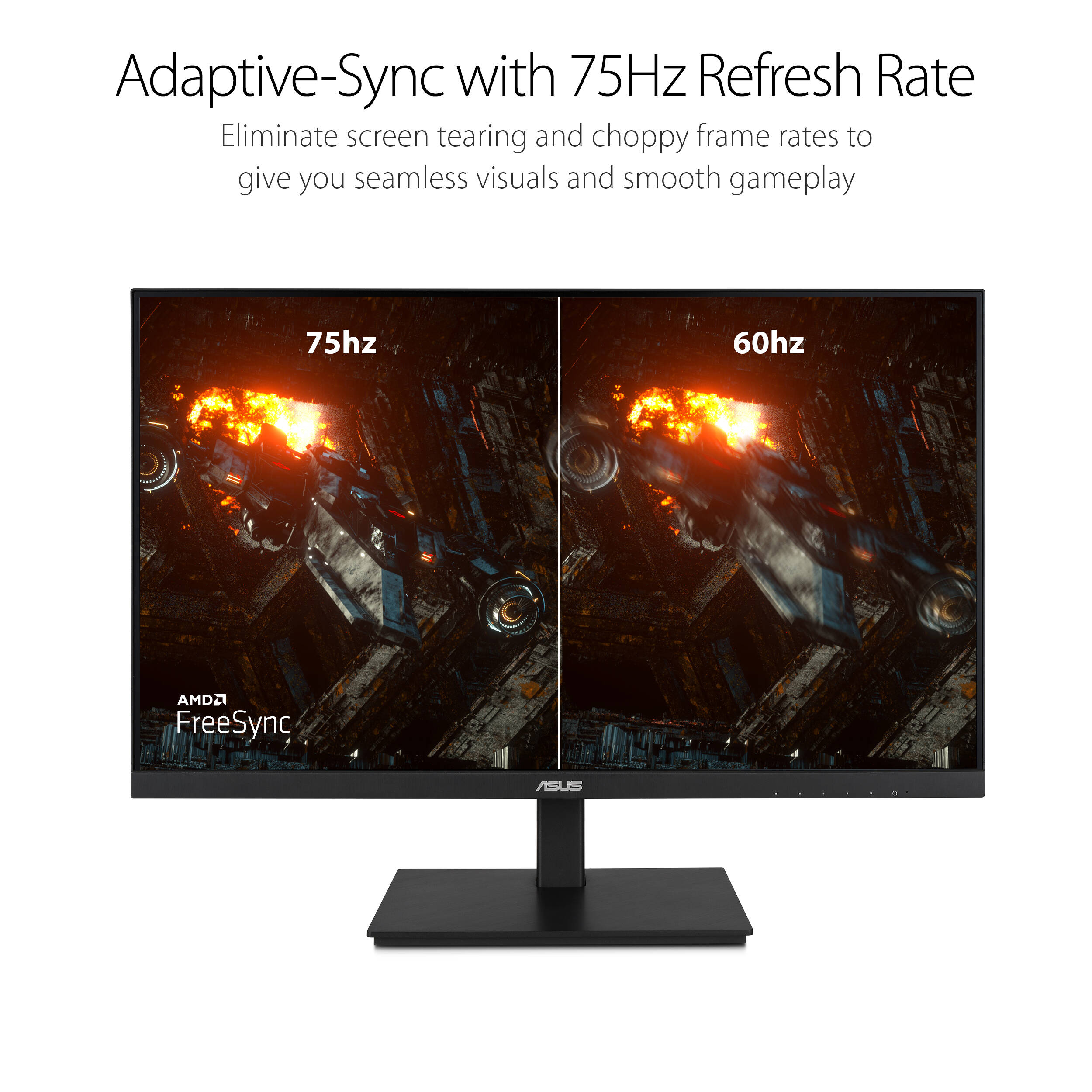 ASUS VA24DQSB 23.8-inch Full HD IPS monitor with height-adjustable stand and frameless design — view 12