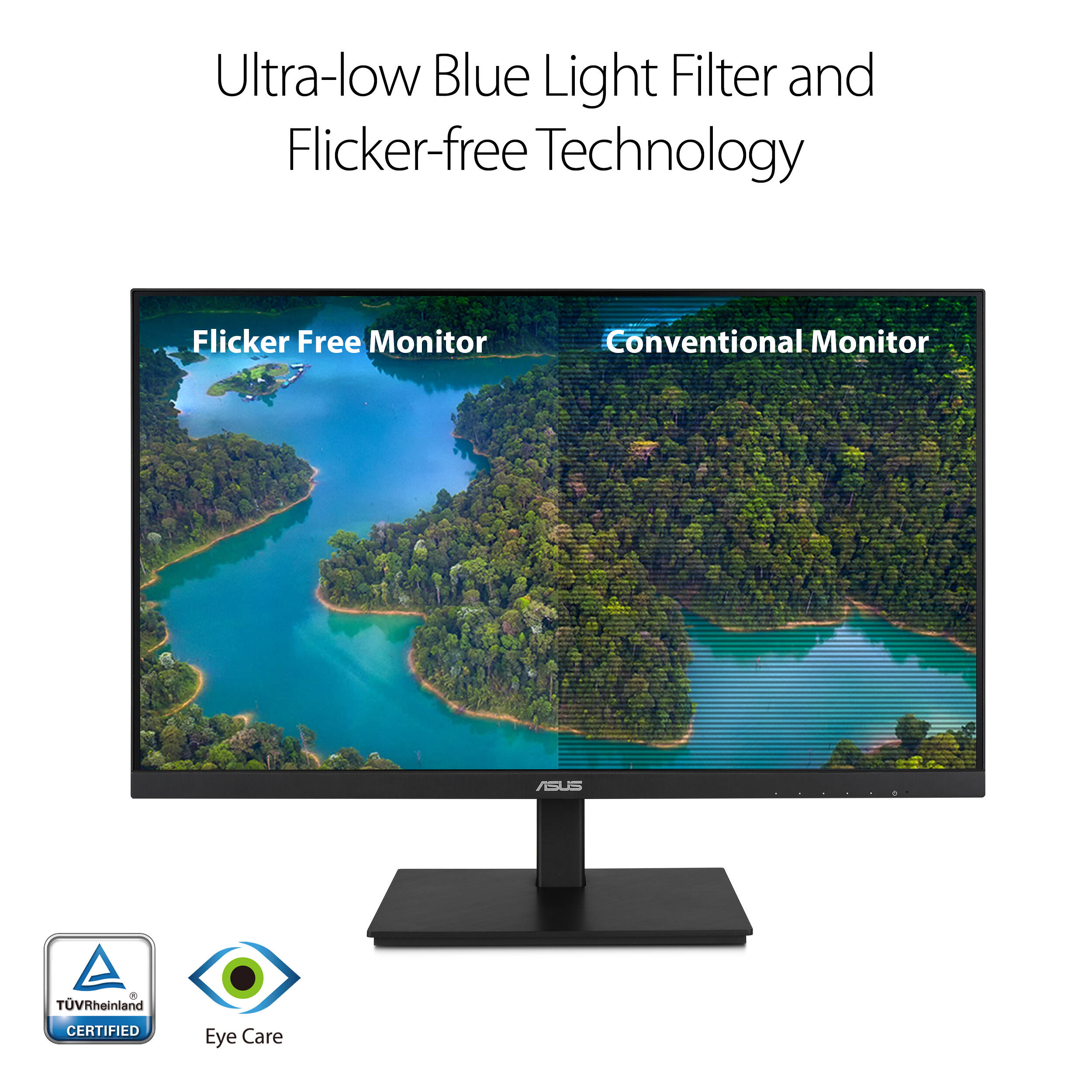 ASUS VA24DQSB 23.8-inch Full HD IPS monitor with height-adjustable stand and frameless design — view 13