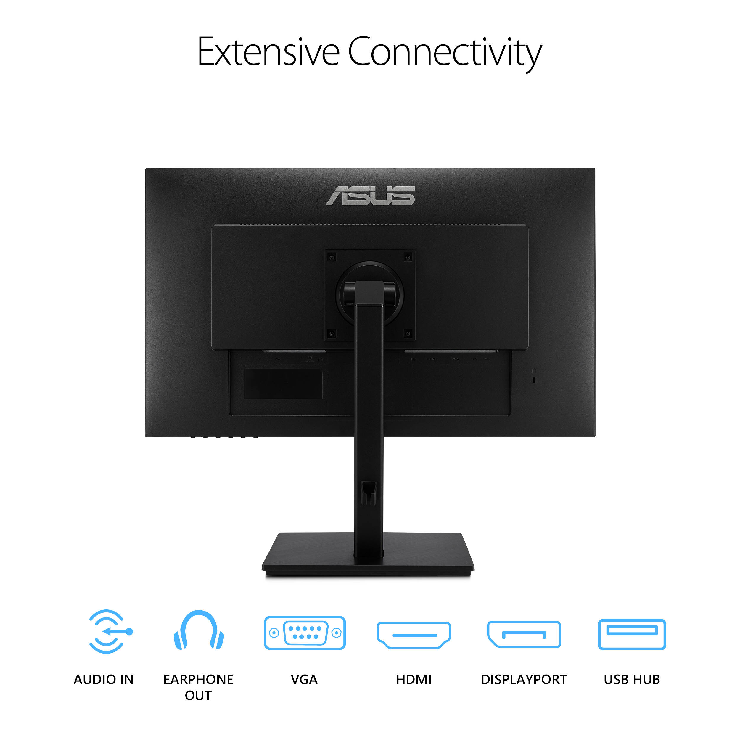 ASUS VA24DQSB 23.8-inch Full HD IPS monitor with height-adjustable stand and frameless design — view 15