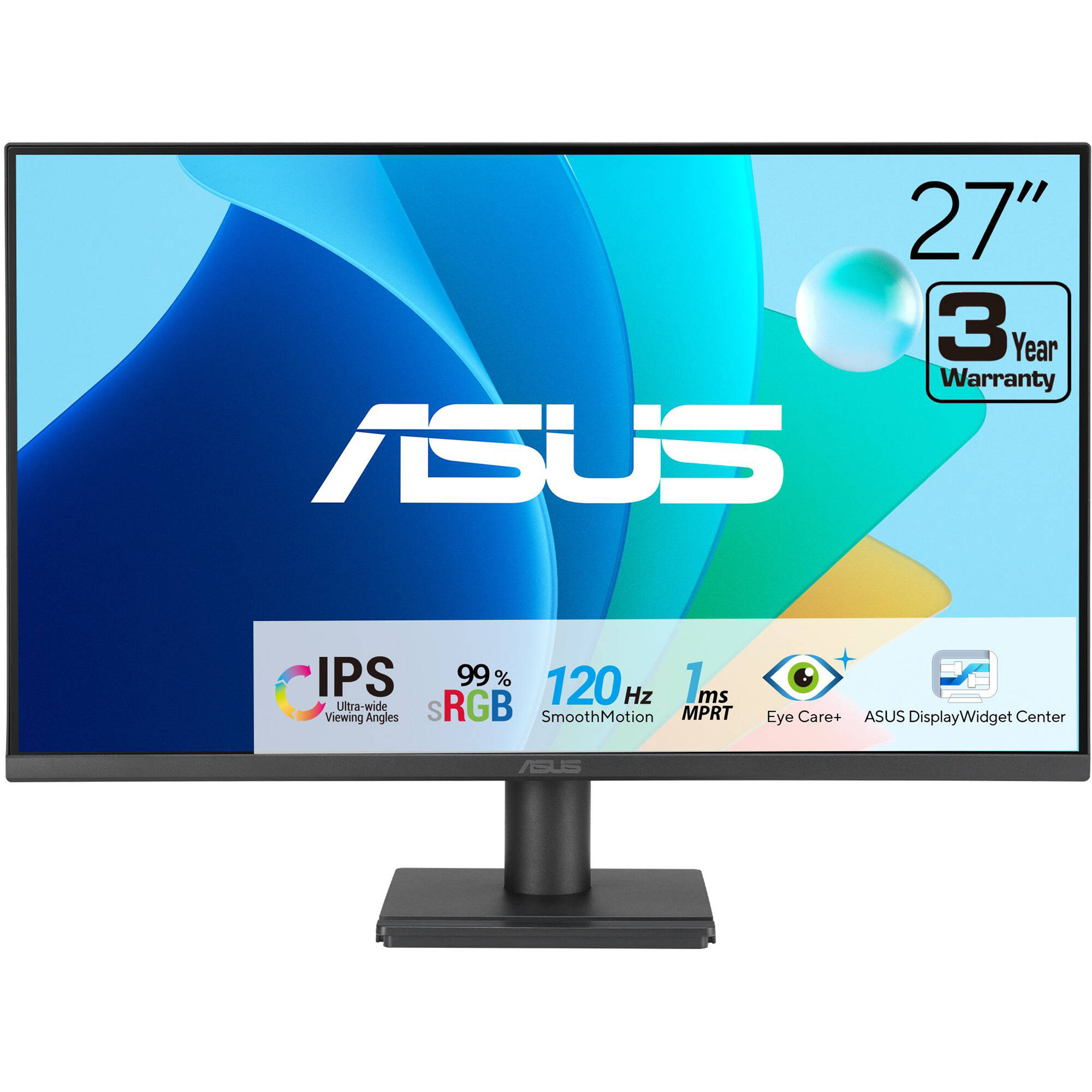 ASUS VA279HG 27-inch Full HD IPS monitor with frameless design and Eye Care features — view 2