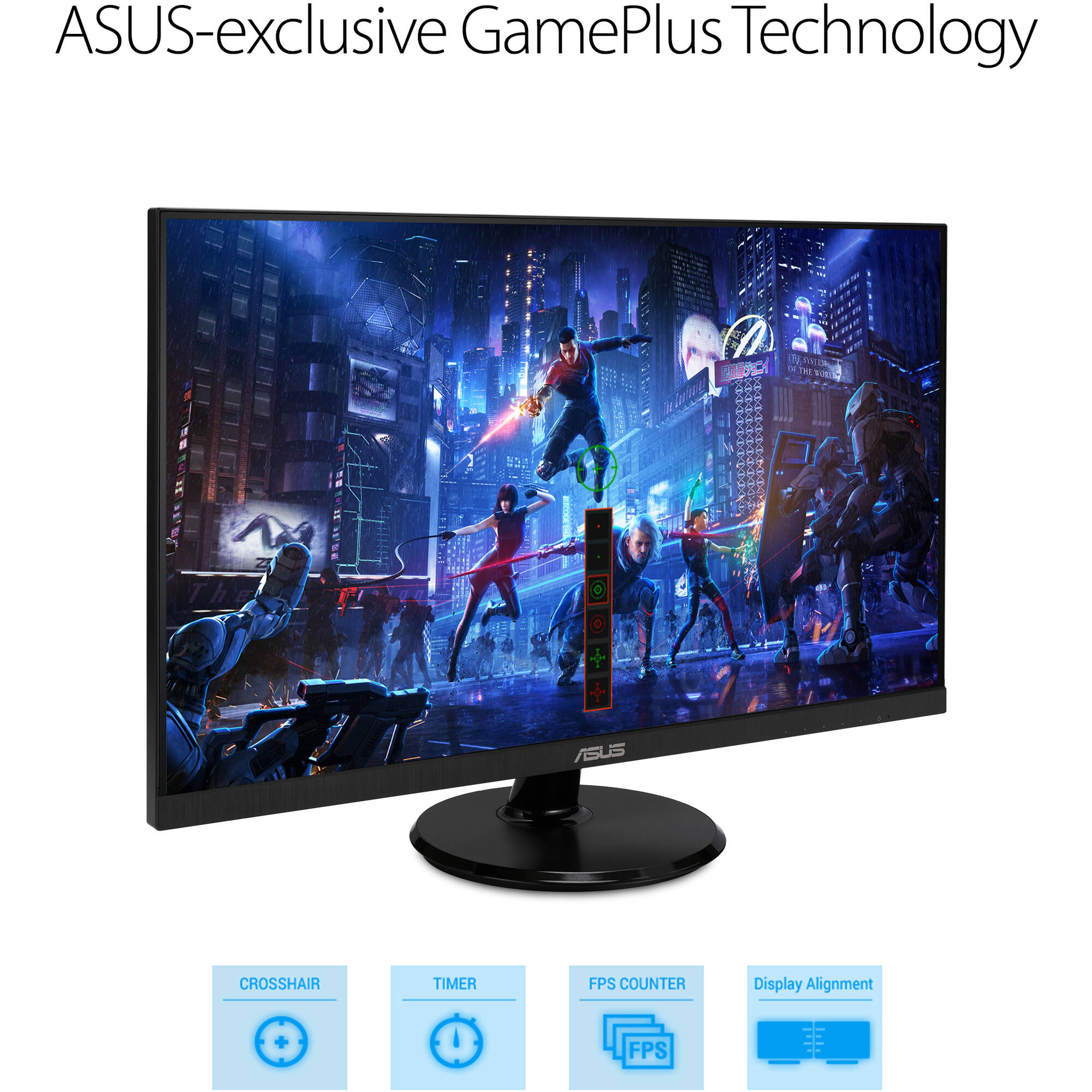 ASUS VA27DQ 27-inch Full HD IPS monitor with frameless design and adjustable tilt stand — view 8