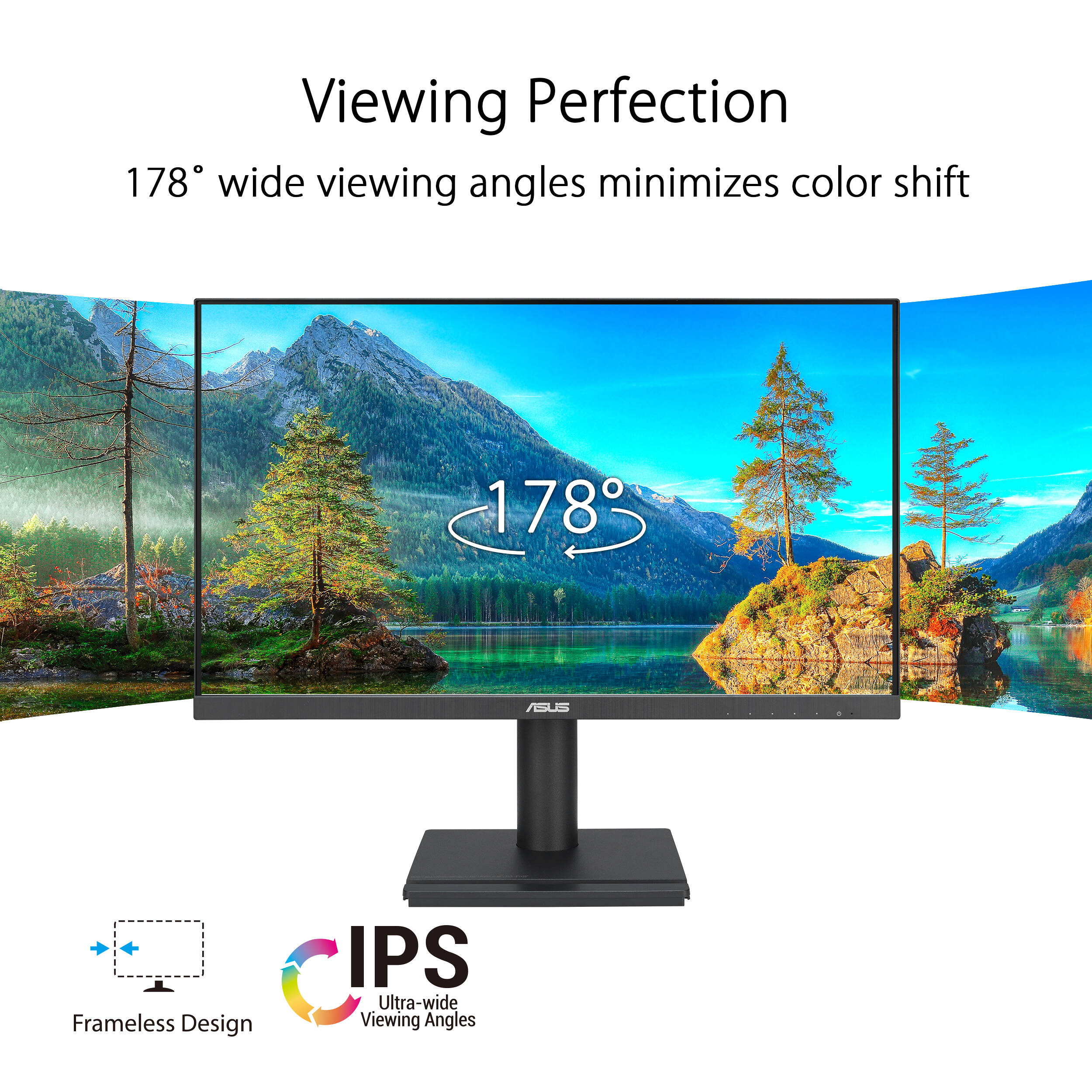 ASUS VA27DQFS 27-inch IPS Full HD monitor with ergonomic stand and VESA support — view 15