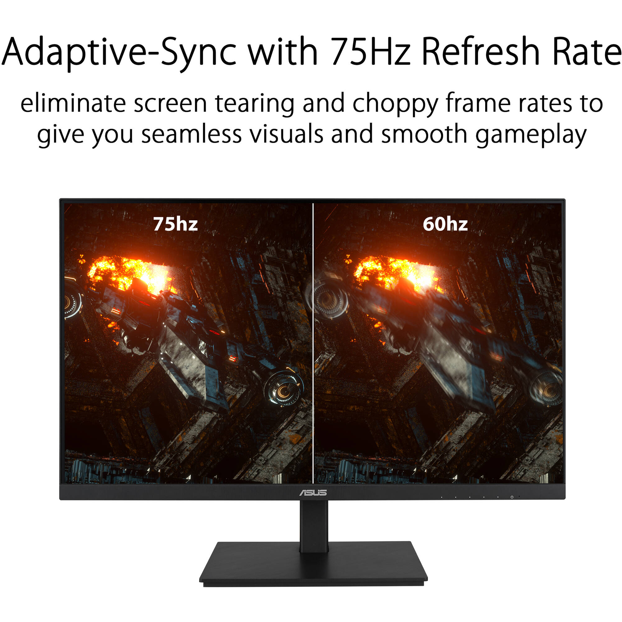 ASUS VA27DQSB 27-inch Full HD IPS monitor with frameless bezel, ergonomic stand, and VESA mount support — view 10