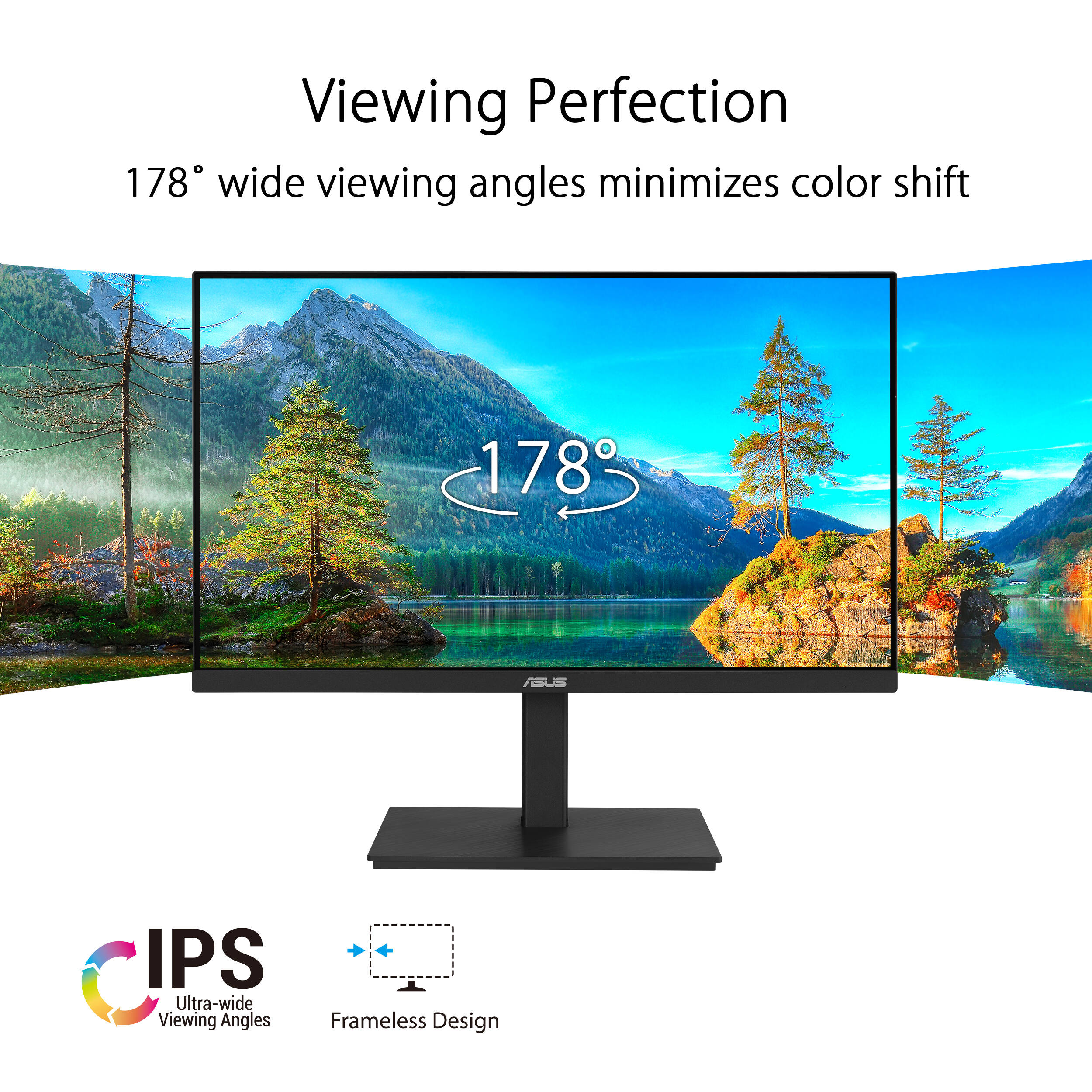 ASUS VA27ECPSN 27-inch Full HD IPS docking monitor with USB-C, RJ45, DisplayPort, HDMI, and height-adjustable stand — view 14