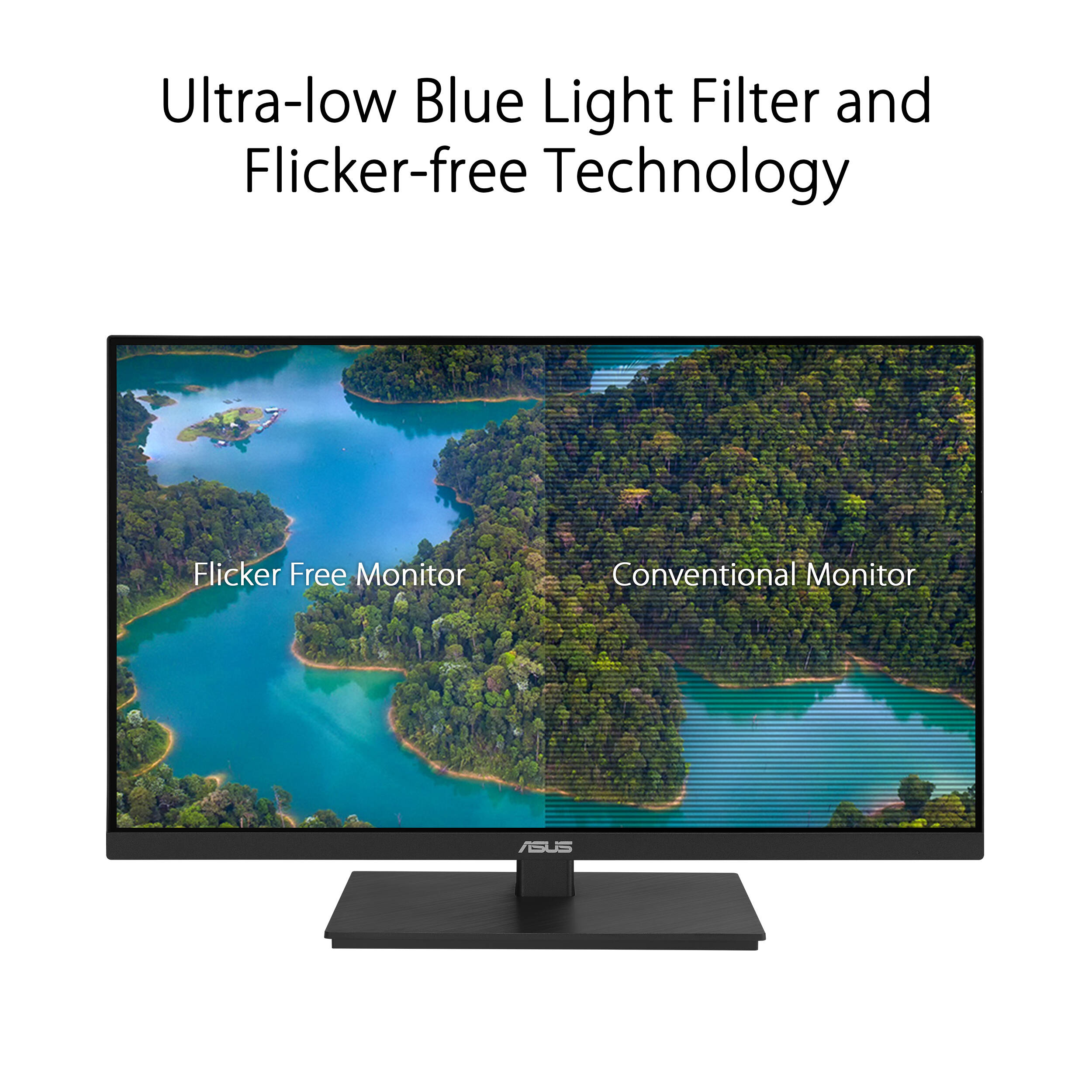 ASUS VA27ECPSN 27-inch Full HD IPS docking monitor with USB-C, RJ45, DisplayPort, HDMI, and height-adjustable stand — view 16